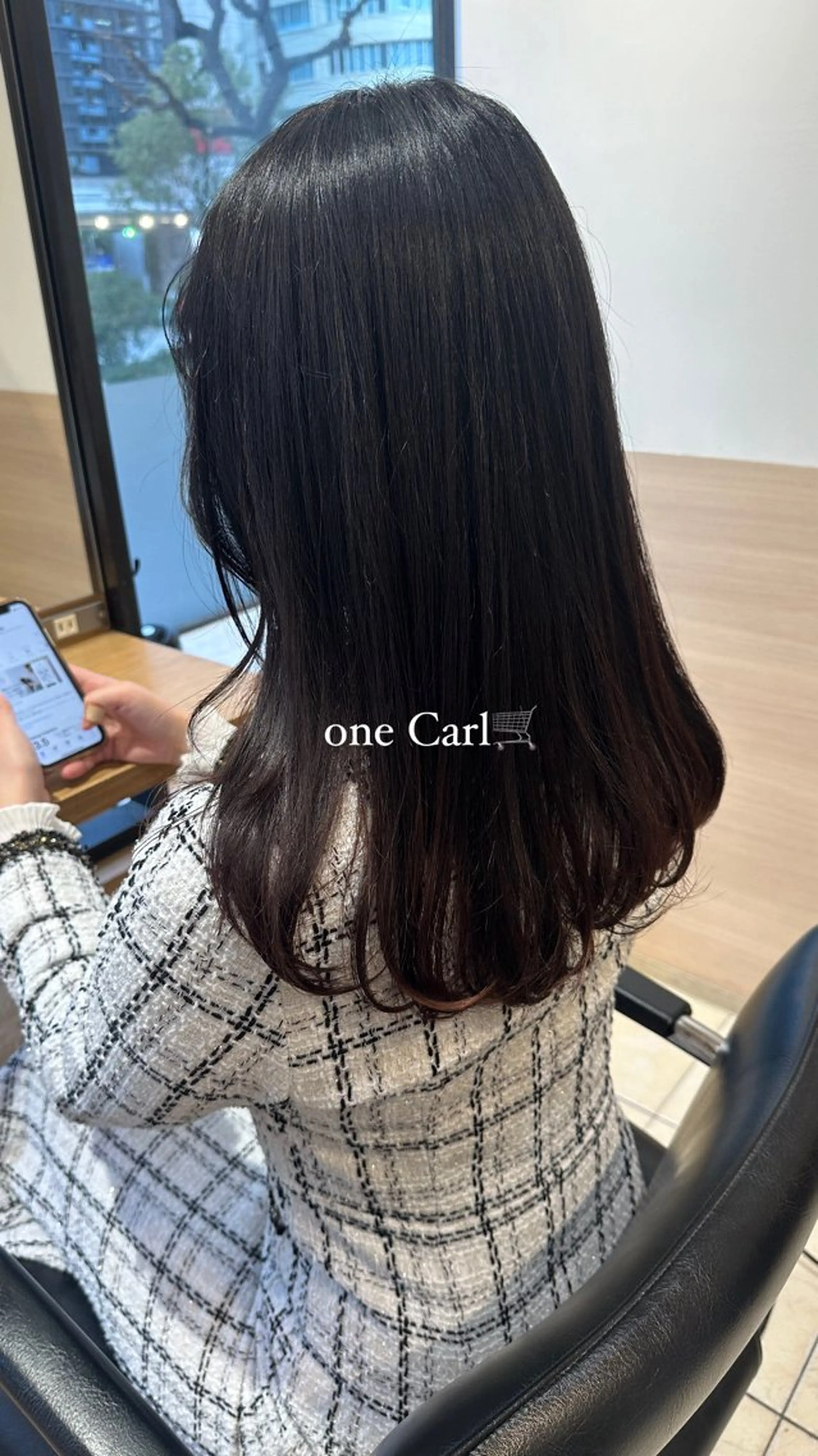 ロング カラー ブラウンカラー ケアカラー ピンクカラー ピンクブラウン ロング カット ヘアカラー GO TODAY SHAiRE SALON所属・天野 瑠真のヘアスタイル
