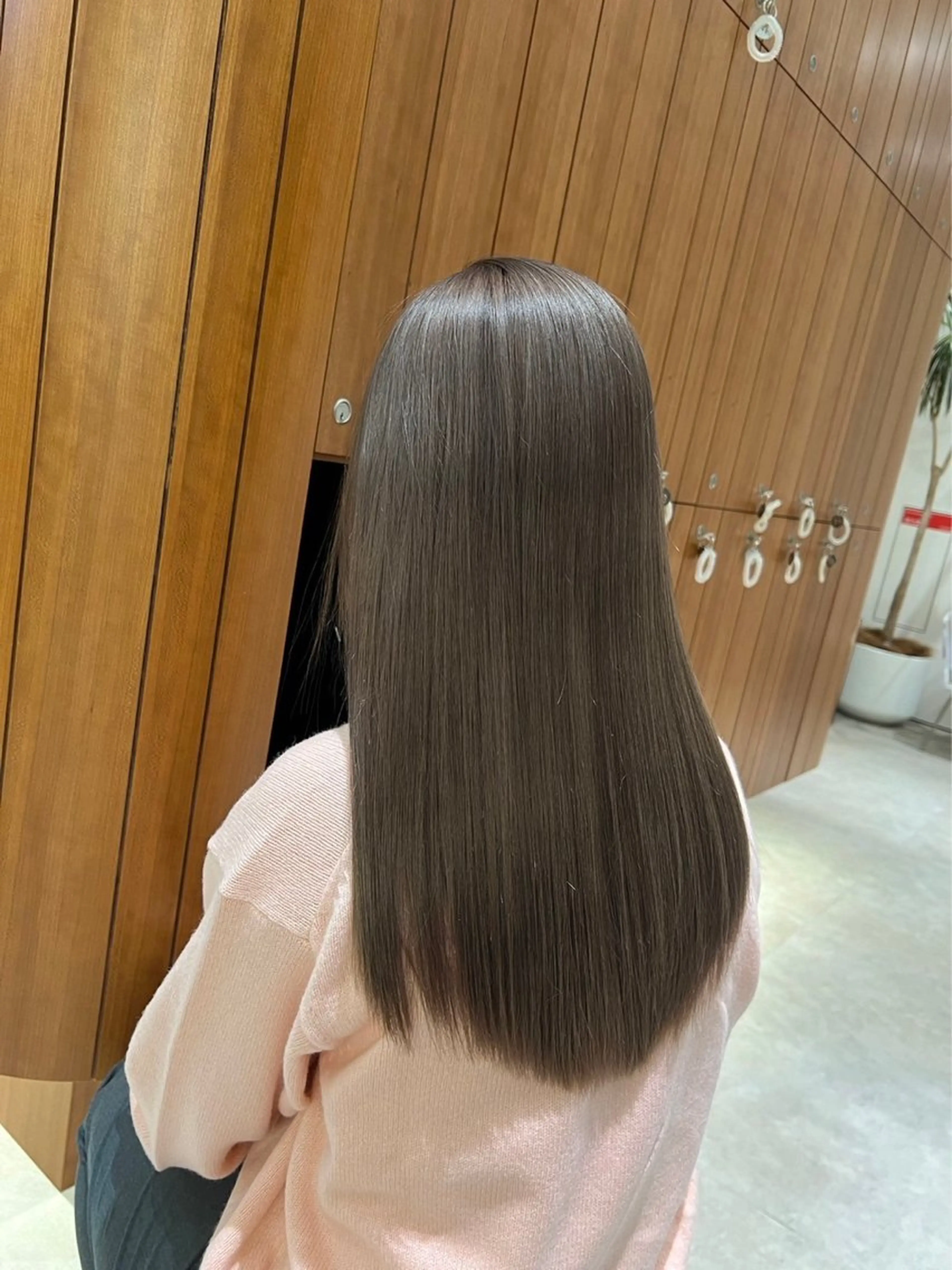 ミディアム カラー ベージュカラー 渋谷/レイヤーボブ・ 韓国ボブ特化/楓のヘアスタイル