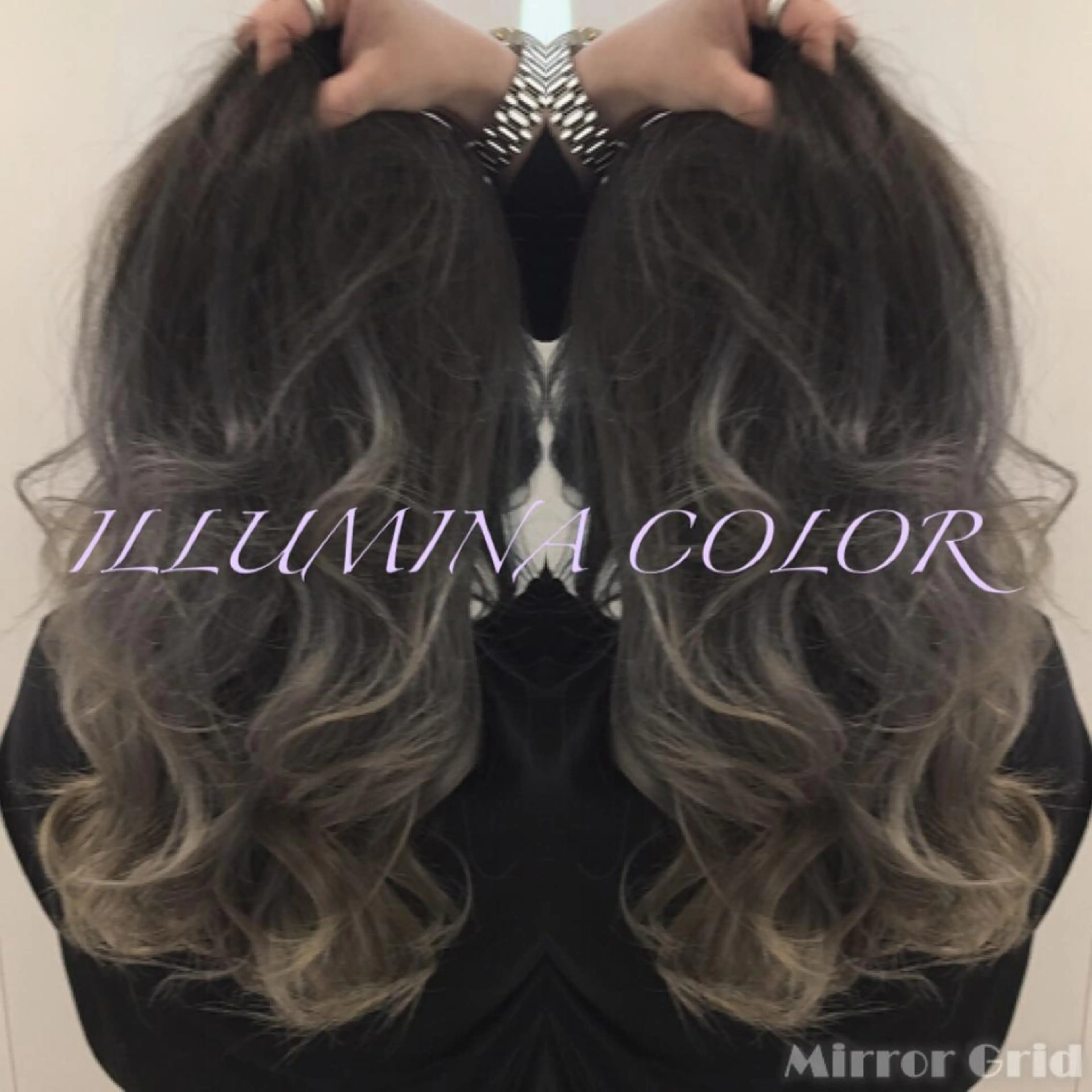 セミロング カラー アッシュ グラデーションカラー イルミナカラー due hair 京都駅前店 MILBON オージュア認定サロン【デューヘアー】所属・ハイトーンブリーチ 土坂　由志【京都】のヘアスタイル