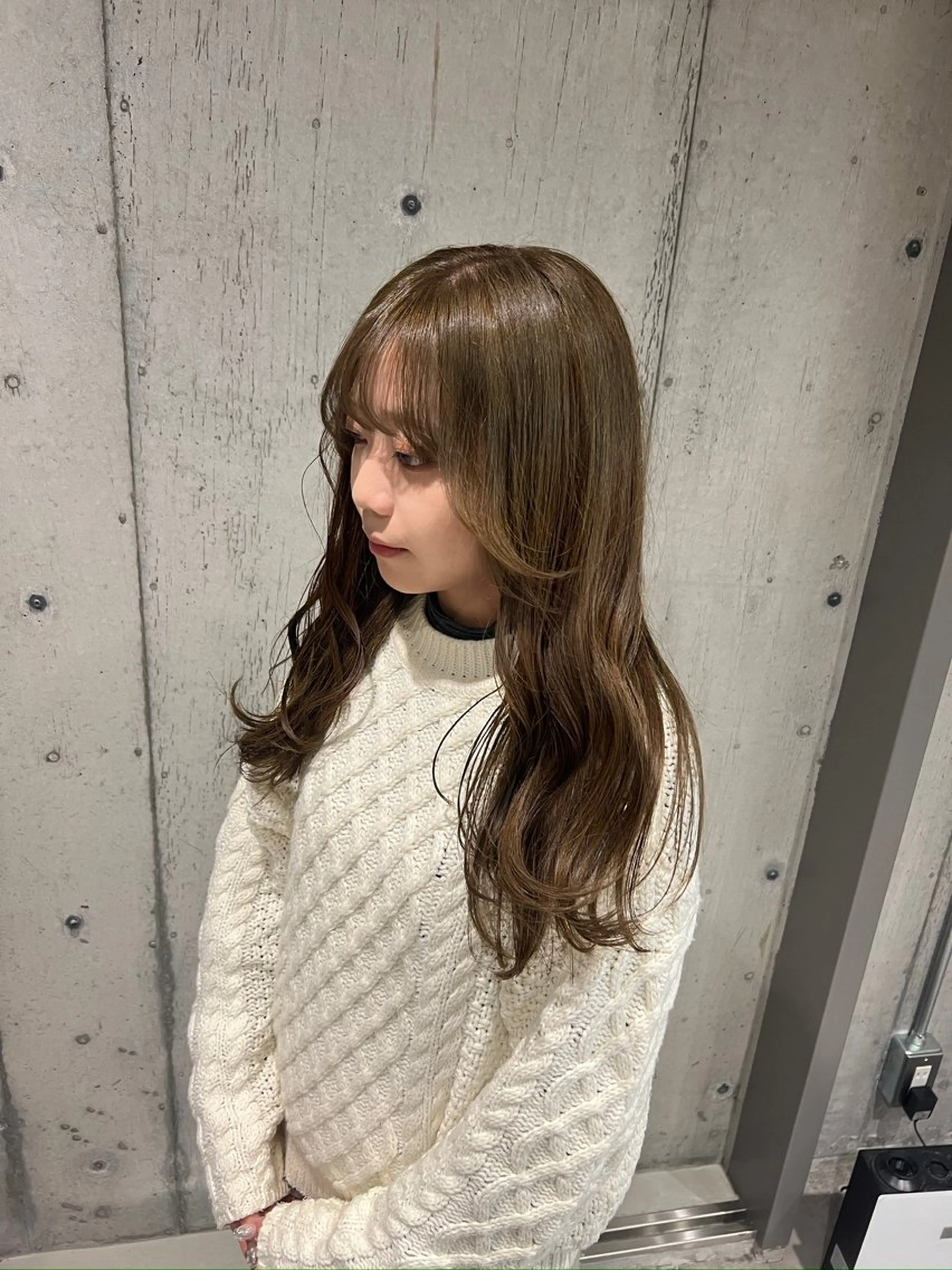 カラー ベージュカラー オリーブベージュ カット ヘアカラー トリートメント 透明感/血色カラー/ 似合せレイヤー/ゆいのヘアスタイル