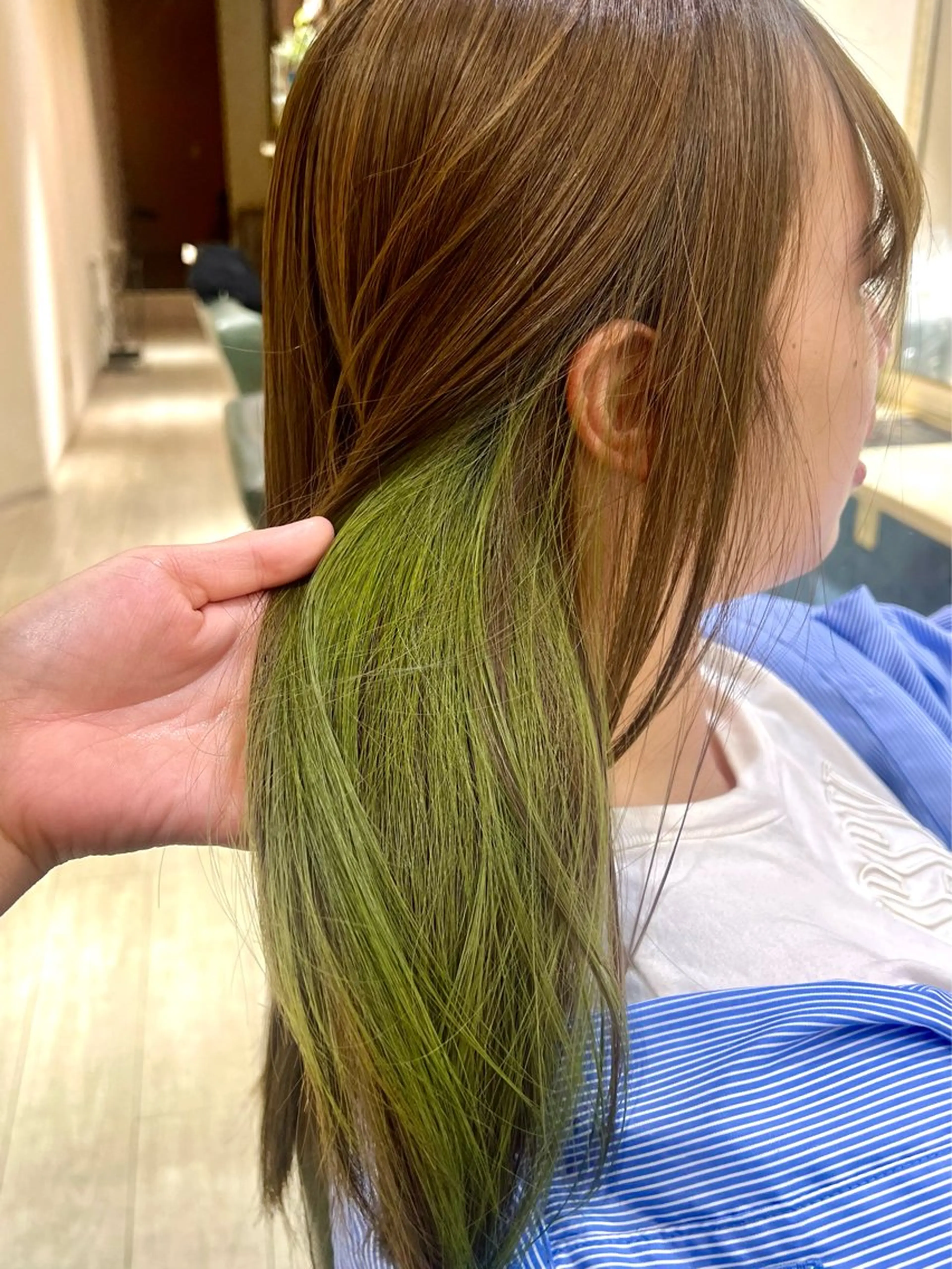 ロング カラー イヤリングカラー たけかわ みずきのヘアスタイル