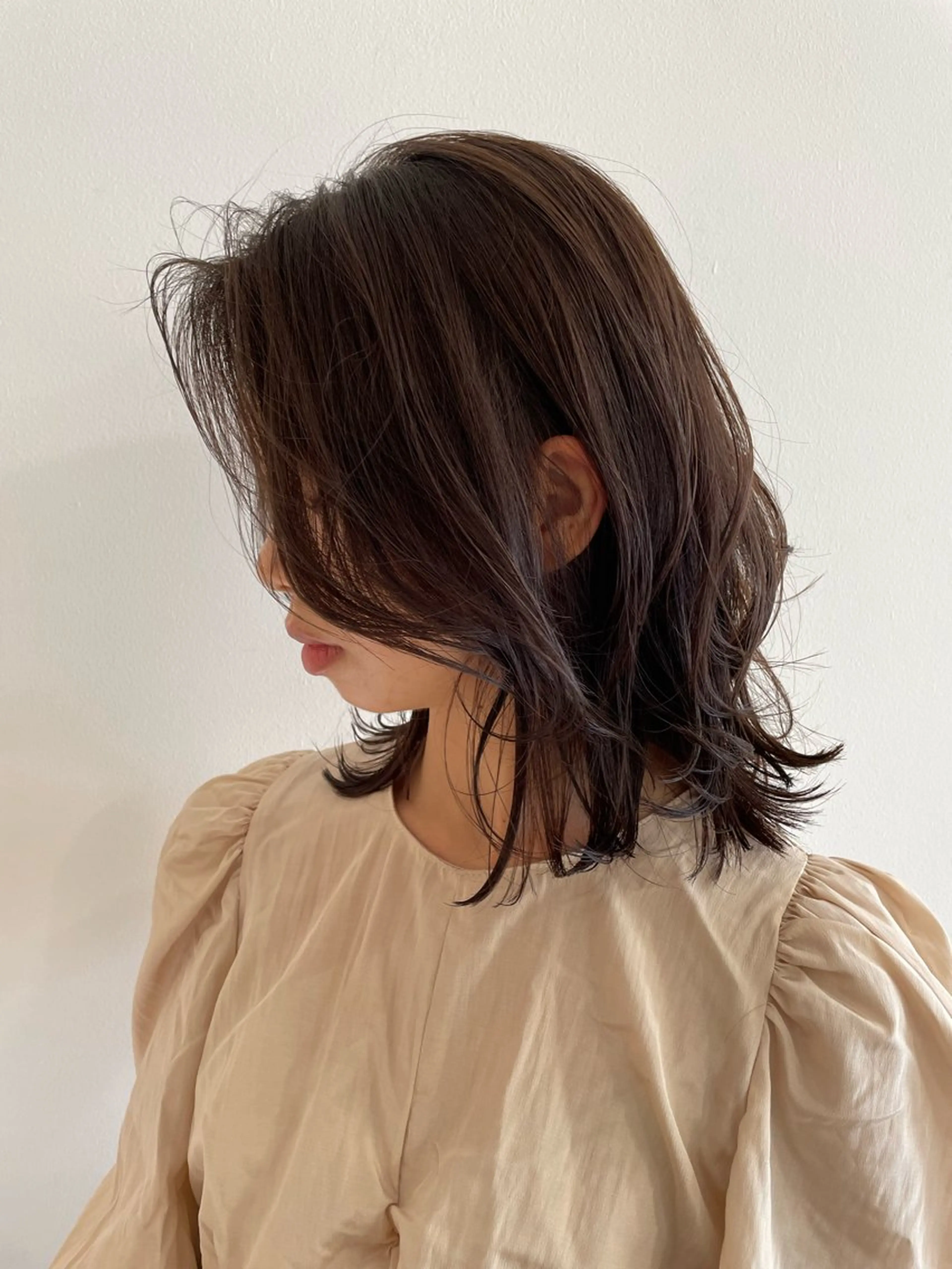 ミディアム 早川 楓那のヘアスタイル