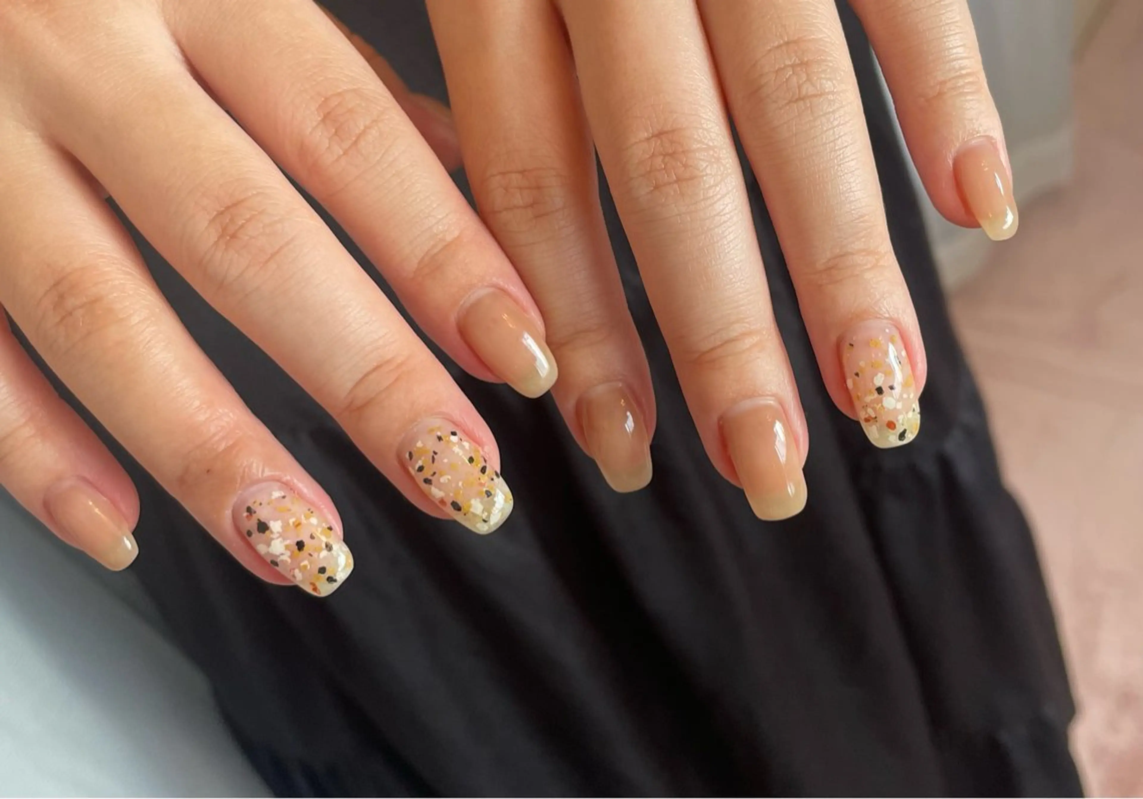 ネイル クリアネイル ジェルネイル オフィスネイル ワンカラーネイル Chicchi 加茂宮駅徒歩3分のネイルデザイン