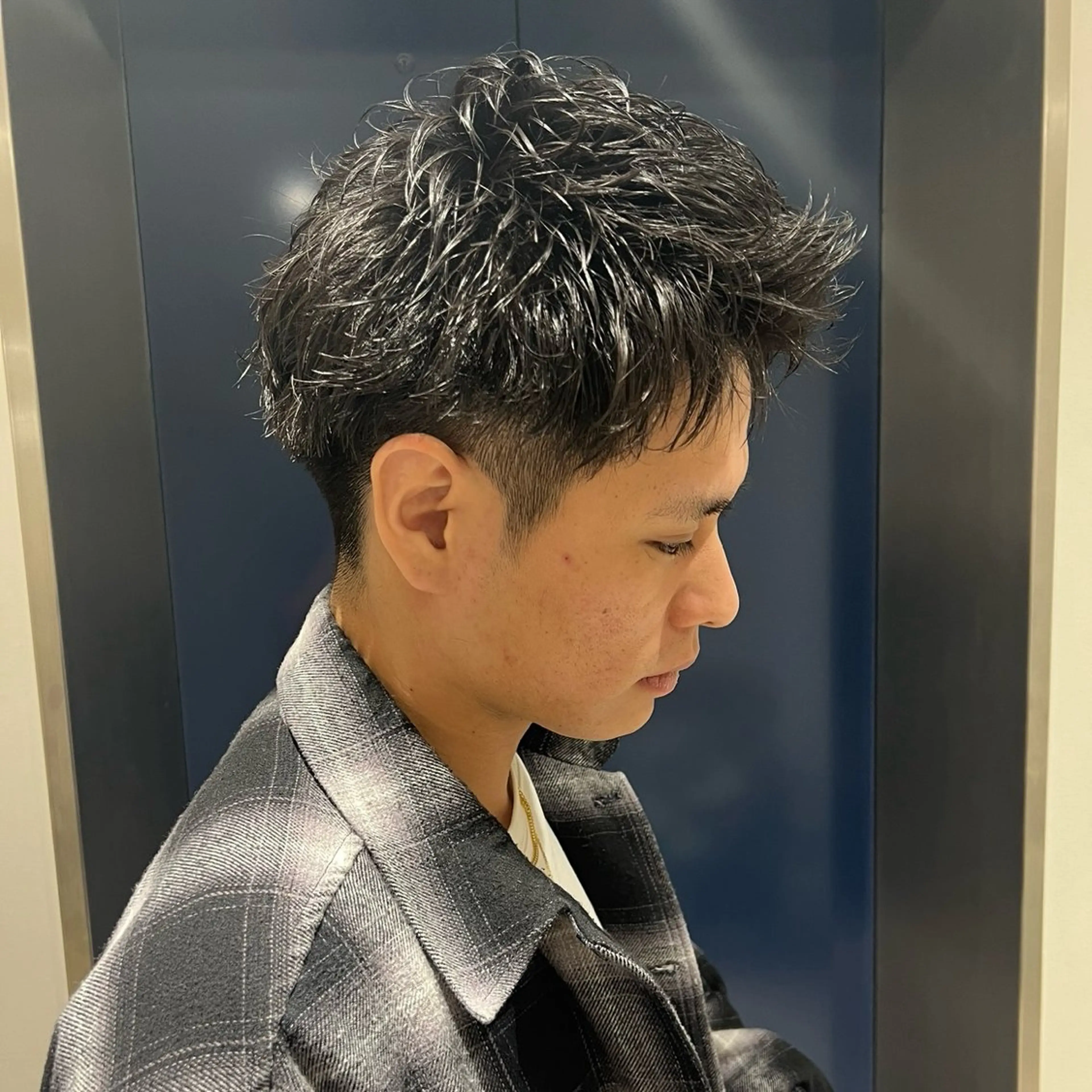 ショート メンズ メンズパーマ 刈り上げ カット パーマ ✨メンズ/パーマ/ 三宅 昌太✨のヘアスタイル