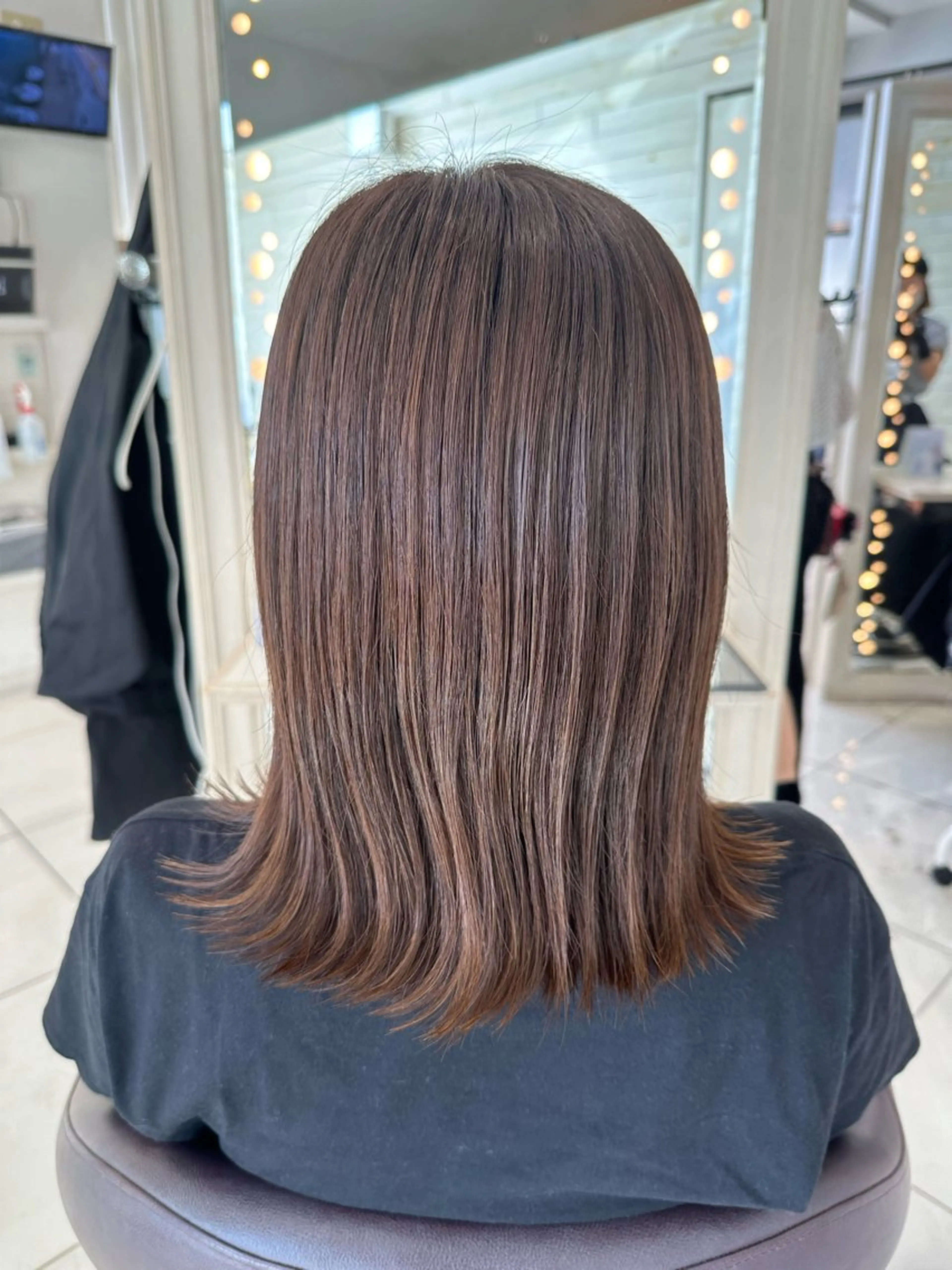 セミロング Ancheri by flammeum戸塚店所属・ひな/ボブカット/ ブリーチなしWカラーのヘアスタイル