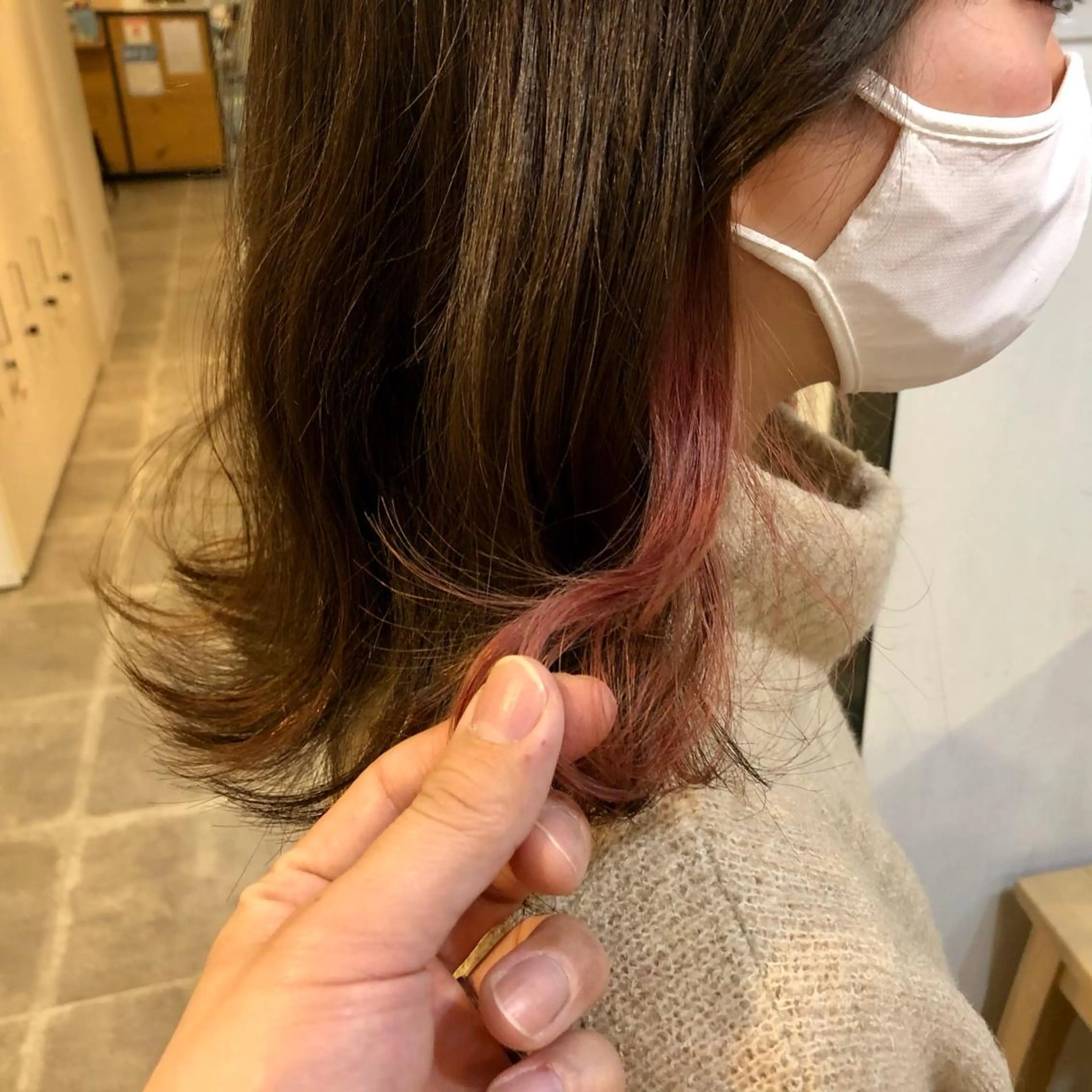 セミロング カラー カット✂️カラー🌈 はお任せ✨ 芳賀 要のヘアスタイル