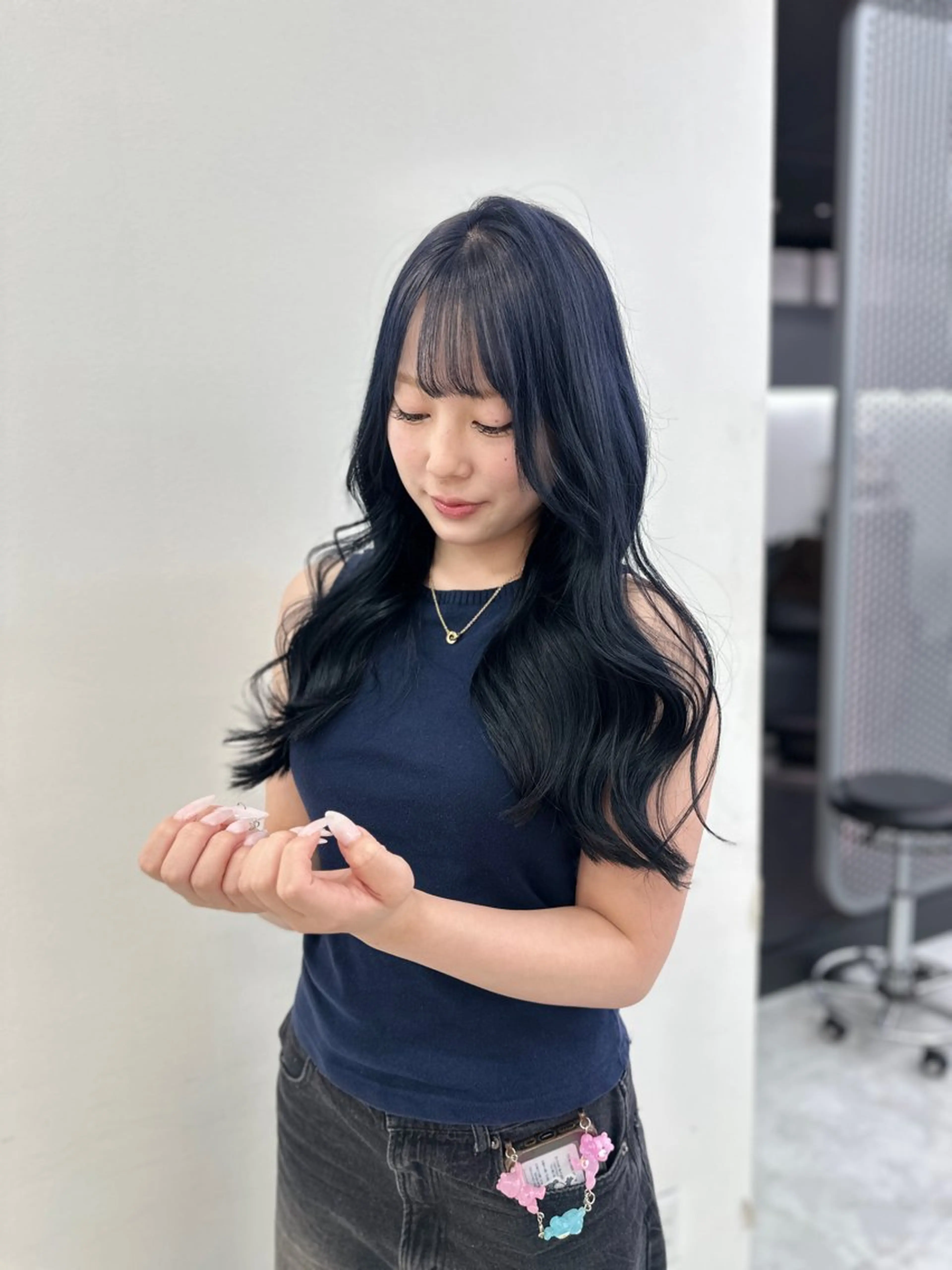 ロング カラー パーマ ヘアアレンジ メンズ キッズ ♥️韓国ヘア レイヤー♥️ゆりのヘアスタイル