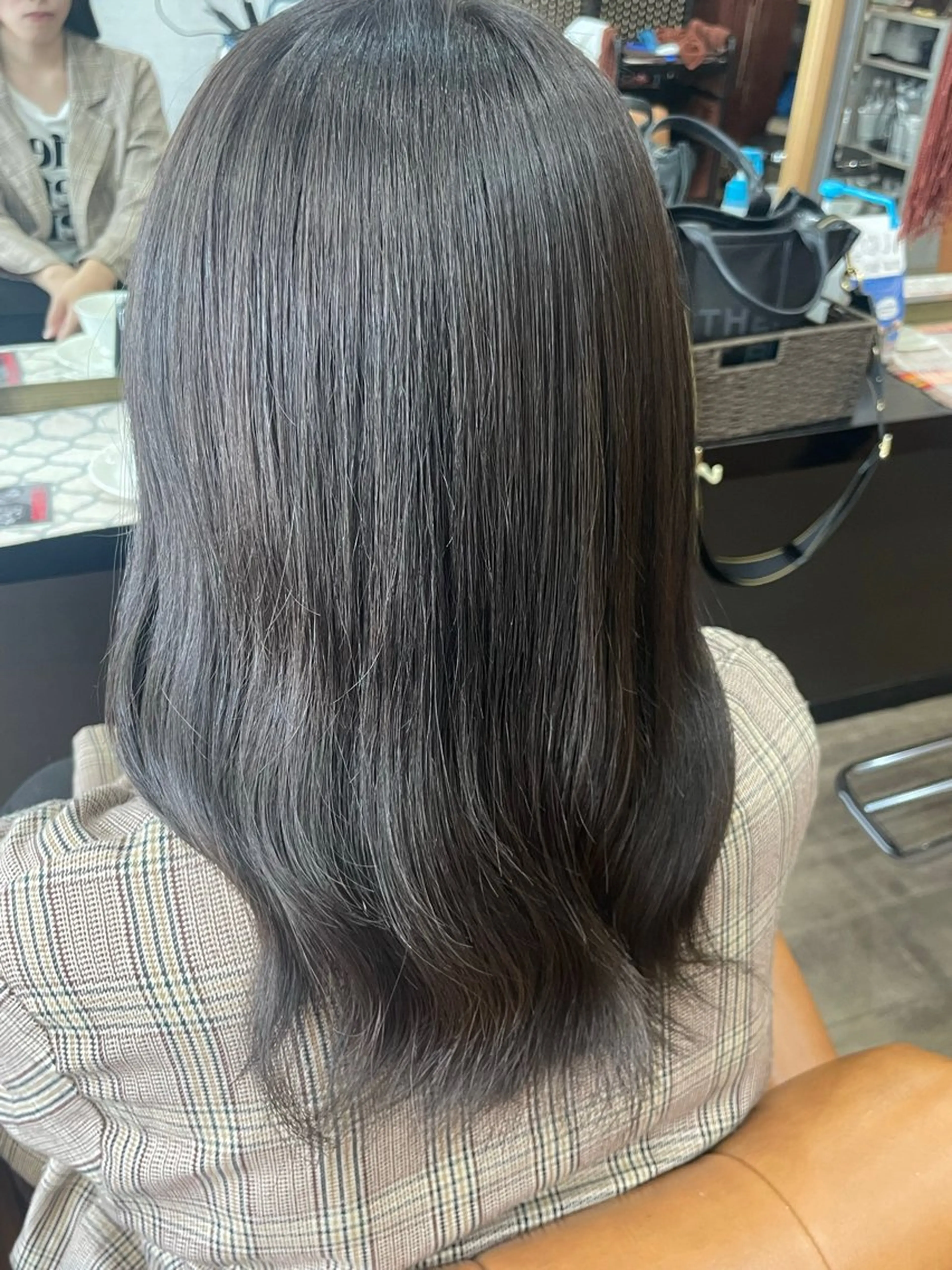 セミロング アッシュ アッシュグレー アッシュグレージュ 🖤keina🖤 詳細必読:*･のヘアスタイル