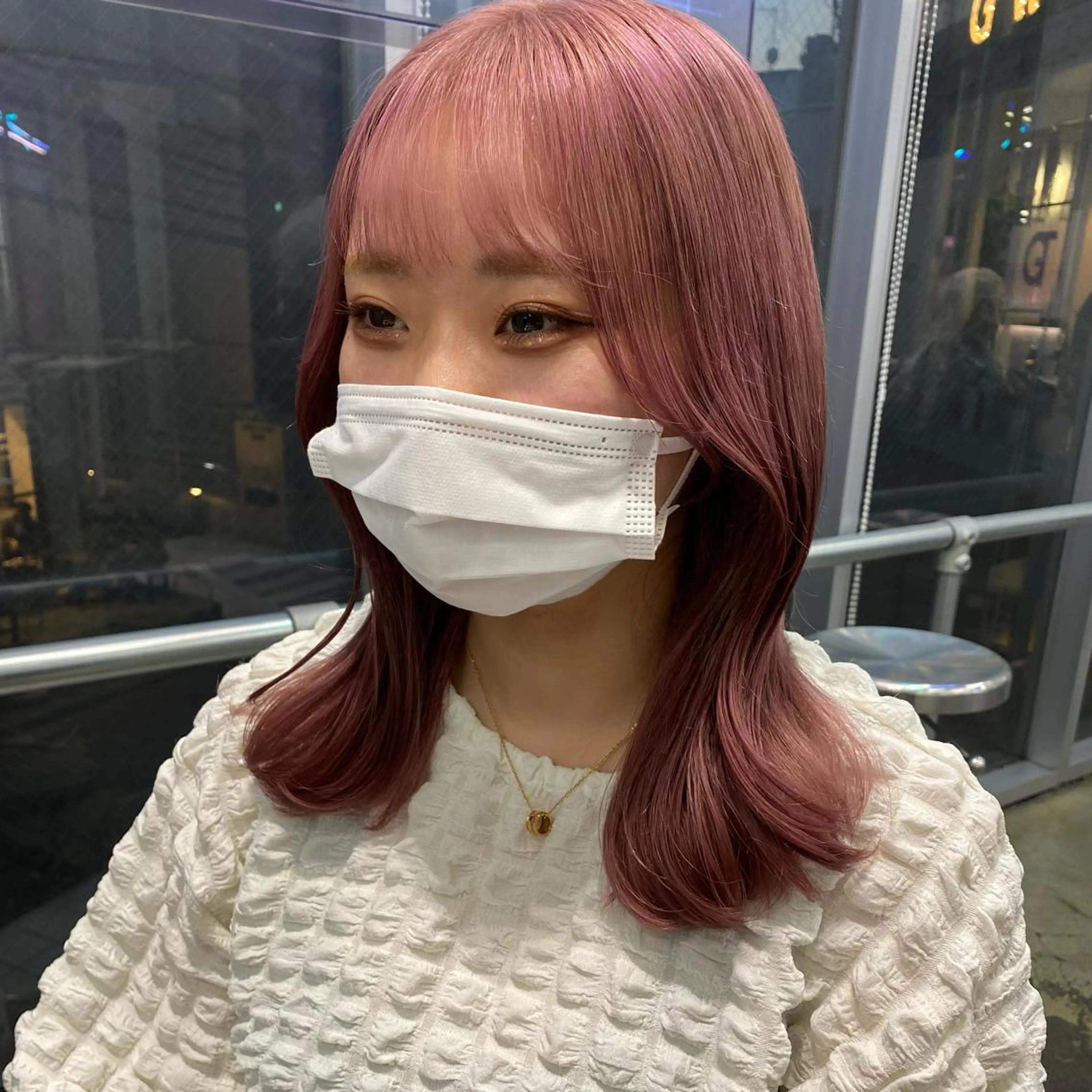 セミロング カラー 💗💗韓国レイヤー yu-ki💗💗のヘアスタイル