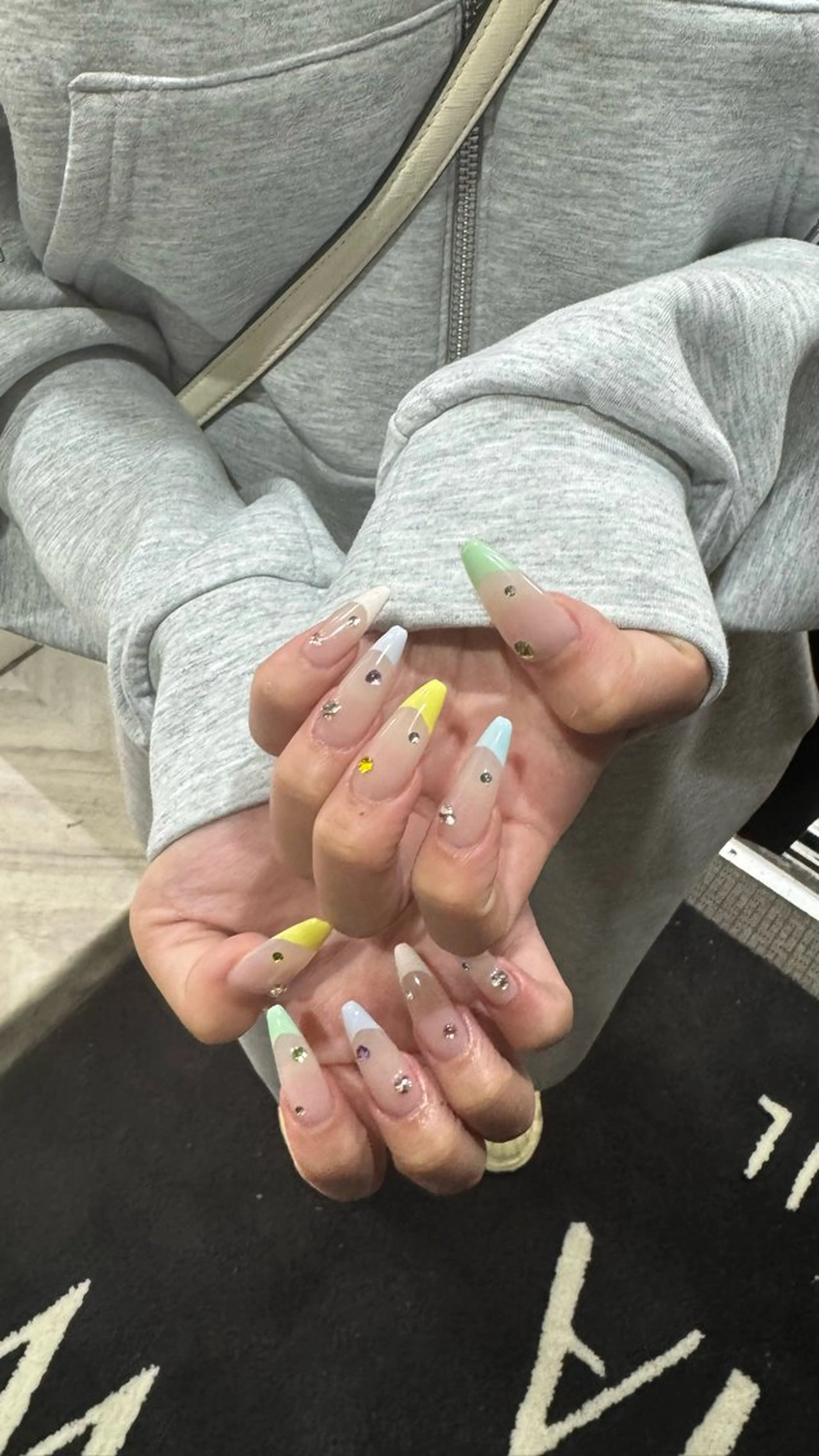 ネイル フレンチネイル パステルネイル ハンドネイル ALPHA. Aya‪no𝜗𝜚のネイルデザイン