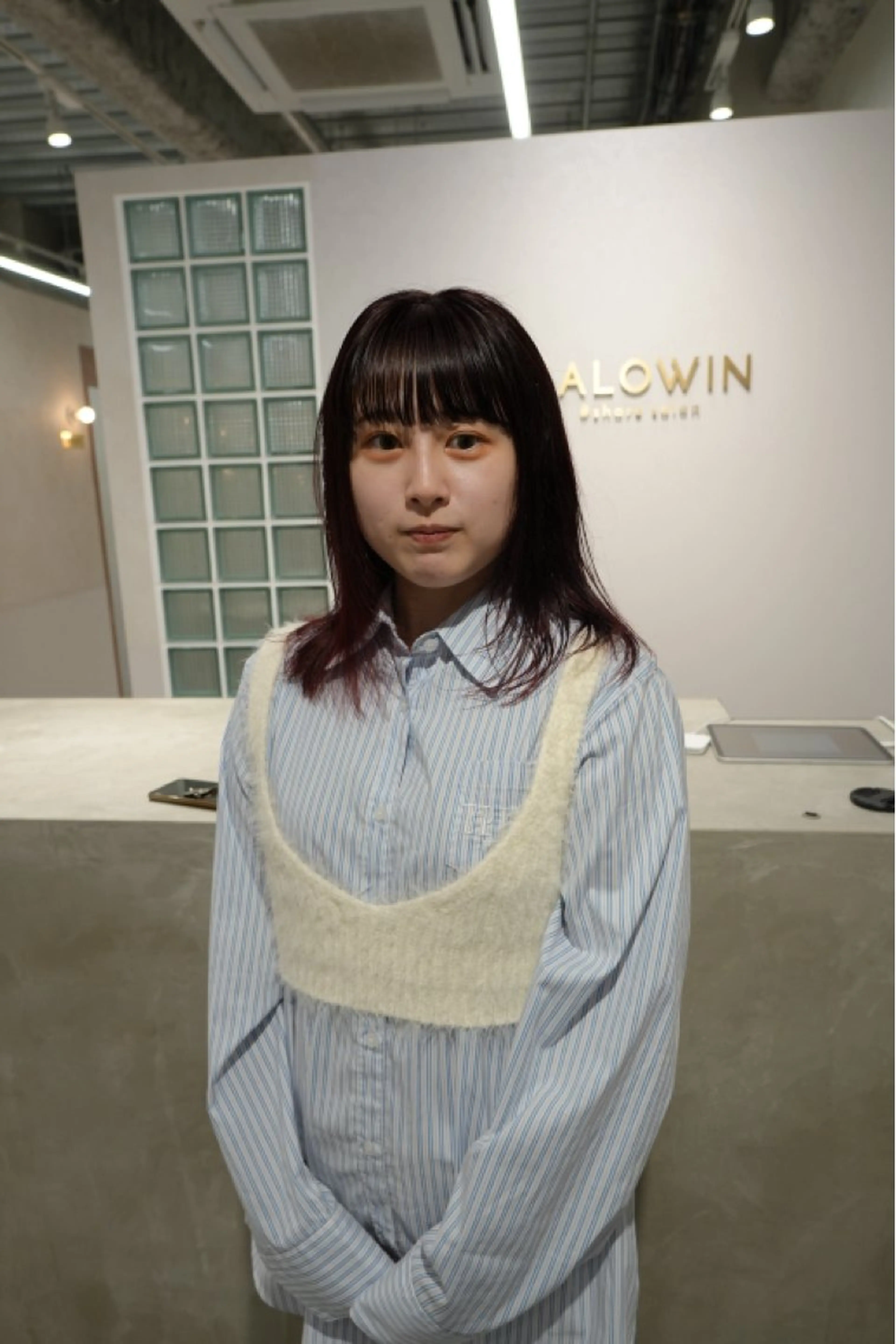 ミディアム カラー レッドカラー カット ヘアカラー トリートメント 鈴木/ミルクティー/ ブリーチ/ボブ/のヘアスタイル