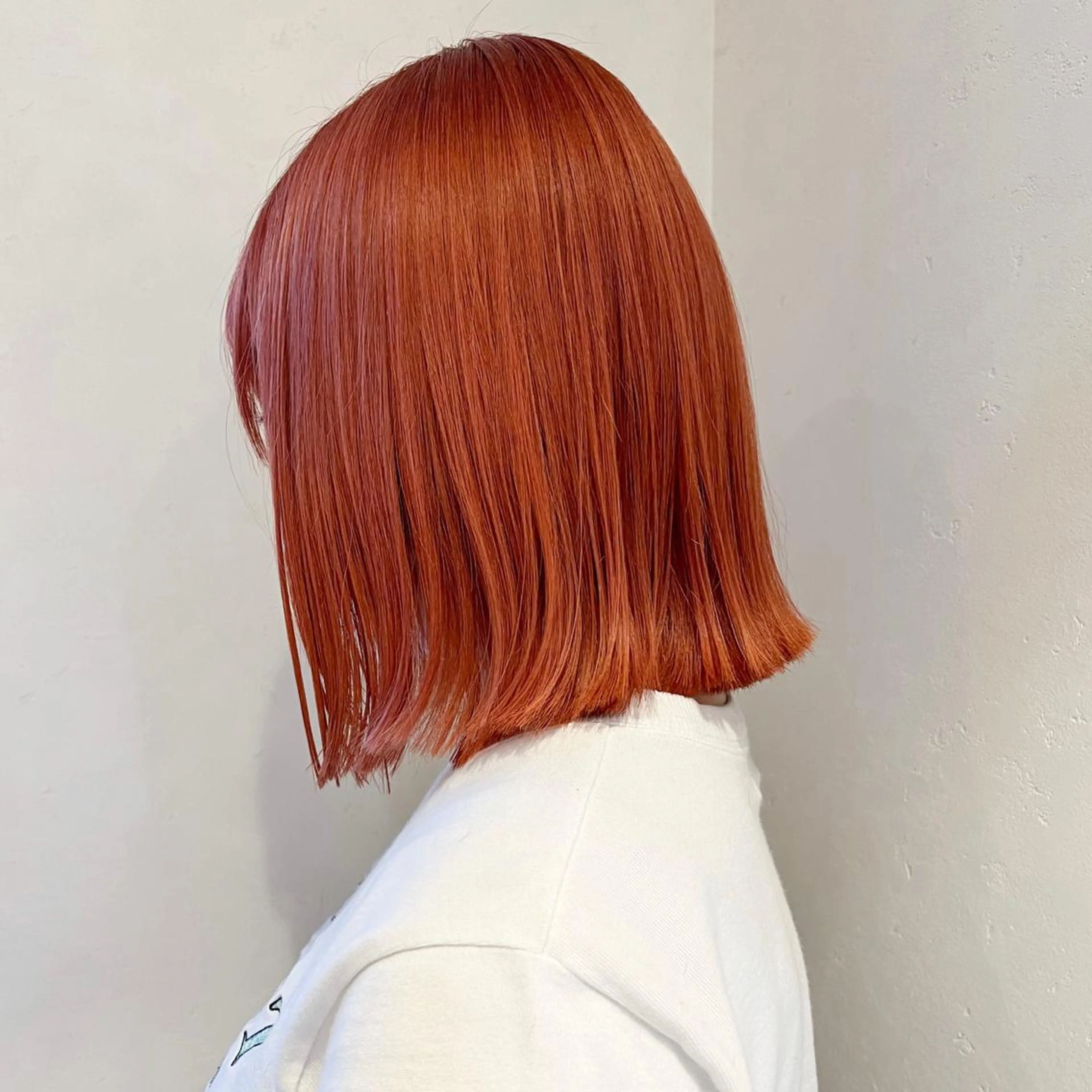 ミディアム カラー ブリーチ オレンジ irwi/イルウィ所属・miku🎀門前仲町 ブリーチ・レイヤーのヘアスタイル