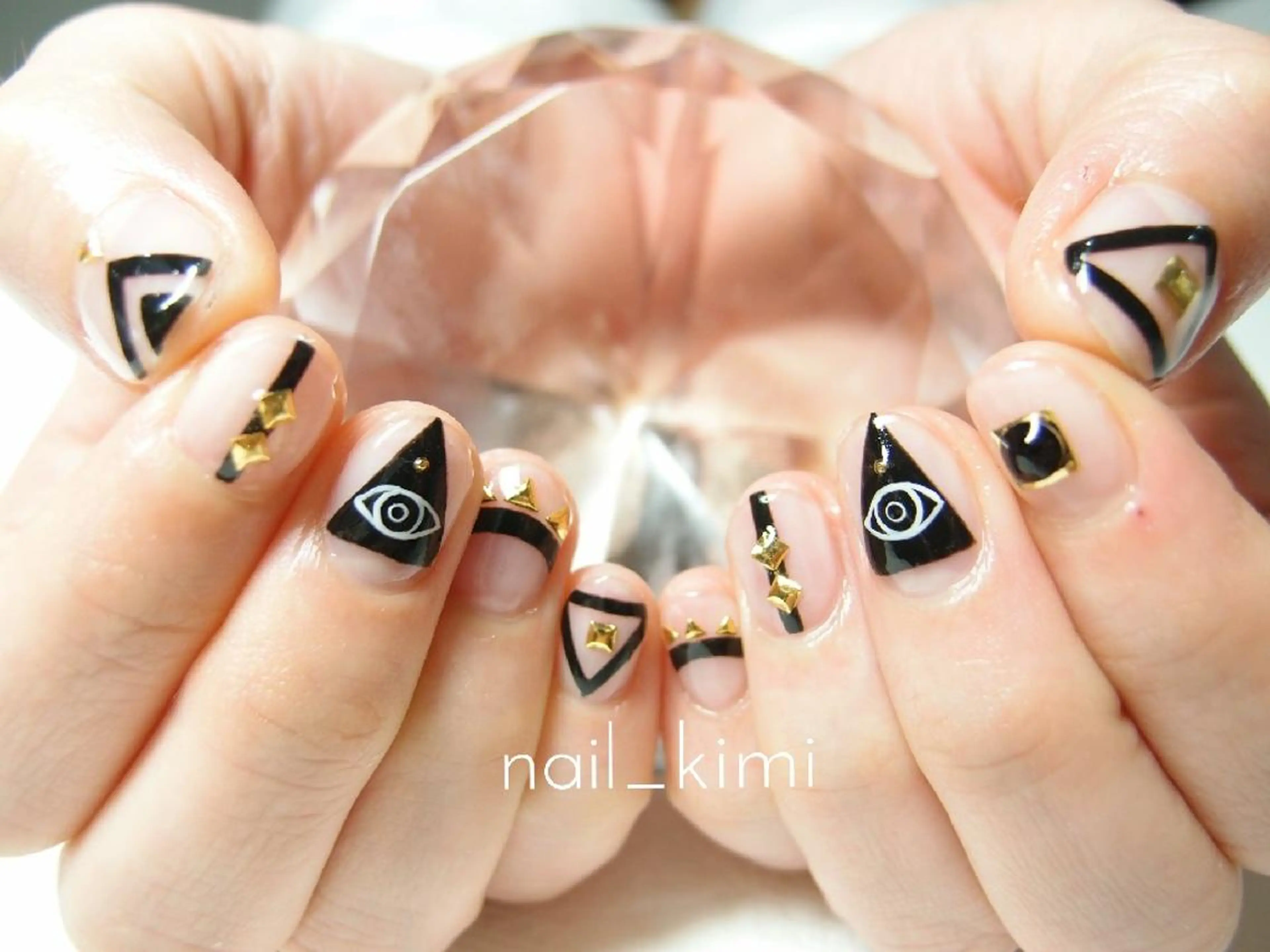 ネイル メンズ アートネイル 持ち込み ストーンネイル ConneQt所属・ETHOSENSE. kimikaのネイルデザイン