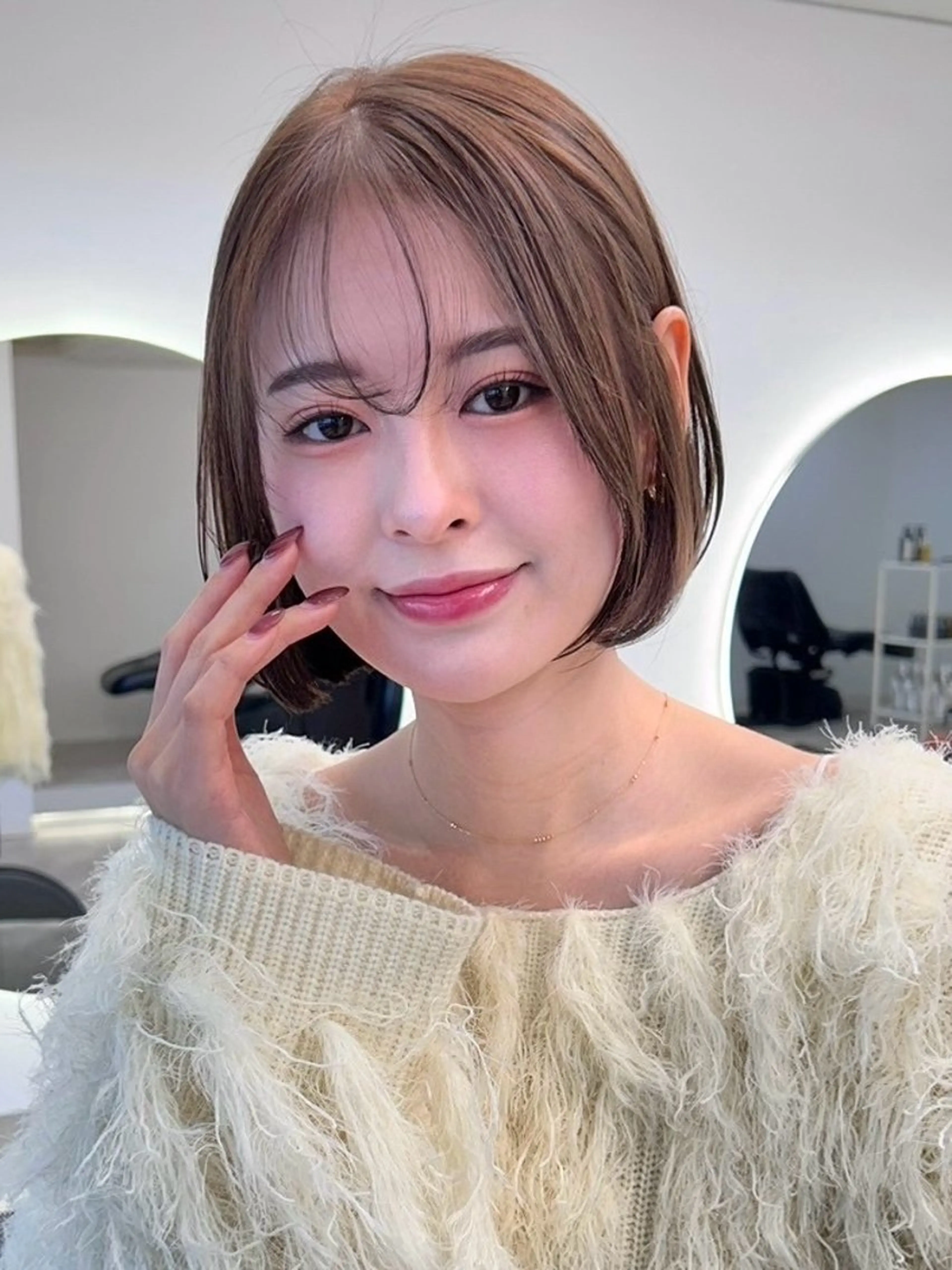 ショート 切りっぱなしボブ 前下がりボブ ショートボブ ボブ タンバルモリ ショート/ ボブ/今井皓のヘアスタイル