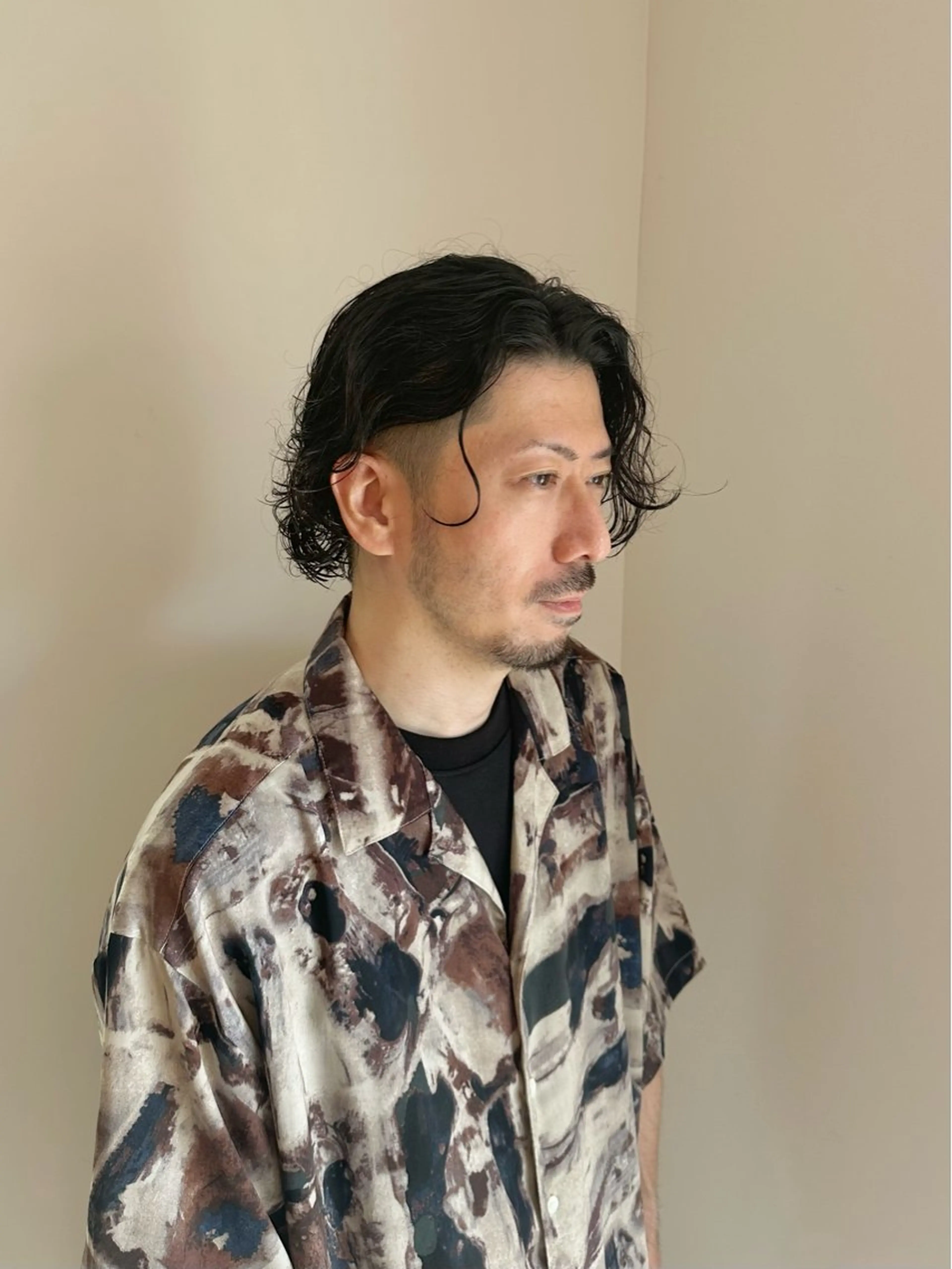 ミディアム メンズ くせ毛 メンズパーマ達人/ フェード/イツキのヘアスタイル