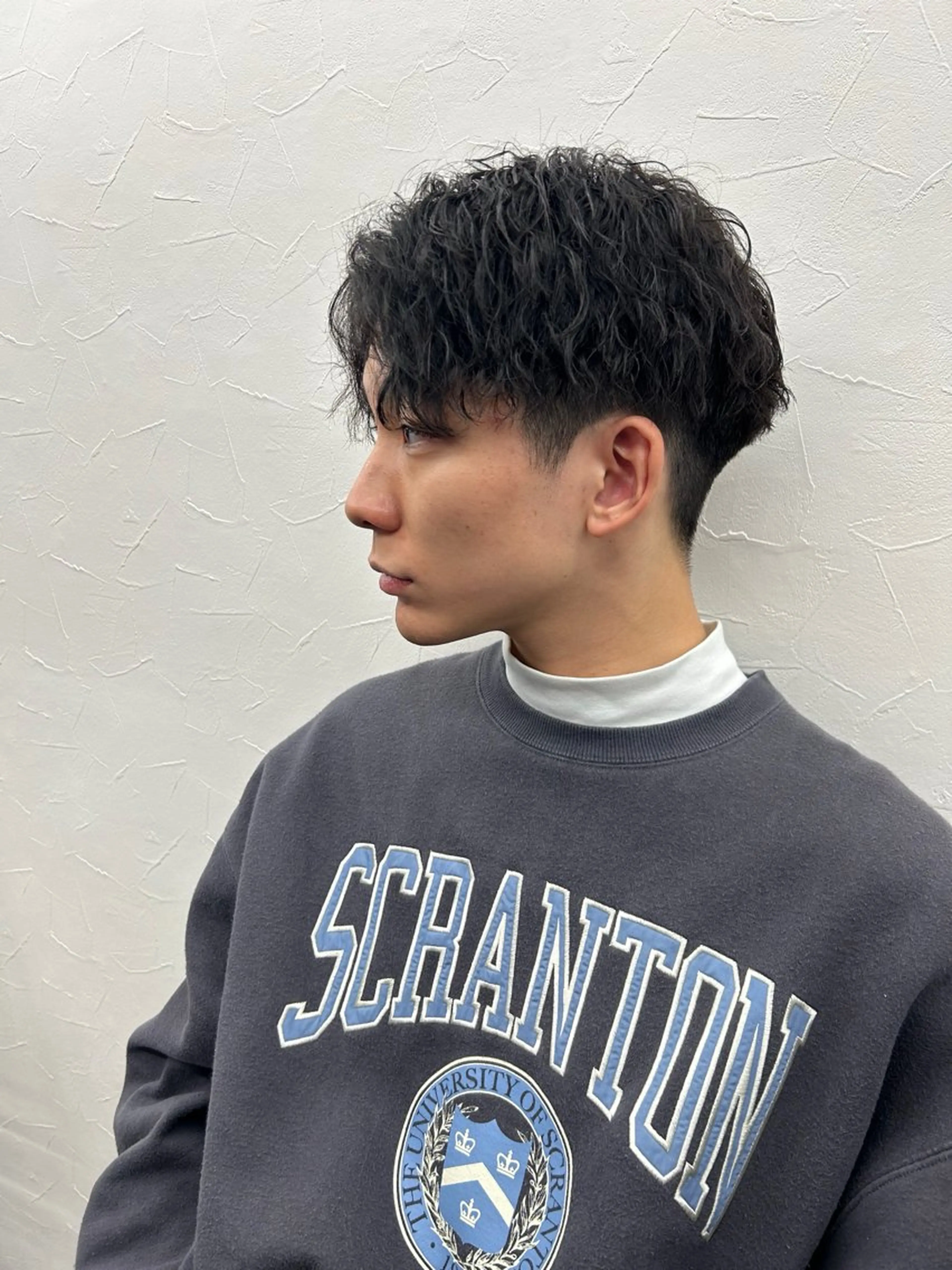 ショート パーマ メンズ メンズパーマ 波巻きパーマ ニュアンスパーマ カット パーマ EMANON所属・メンズパーマ特化💎 yuuriのヘアスタイル