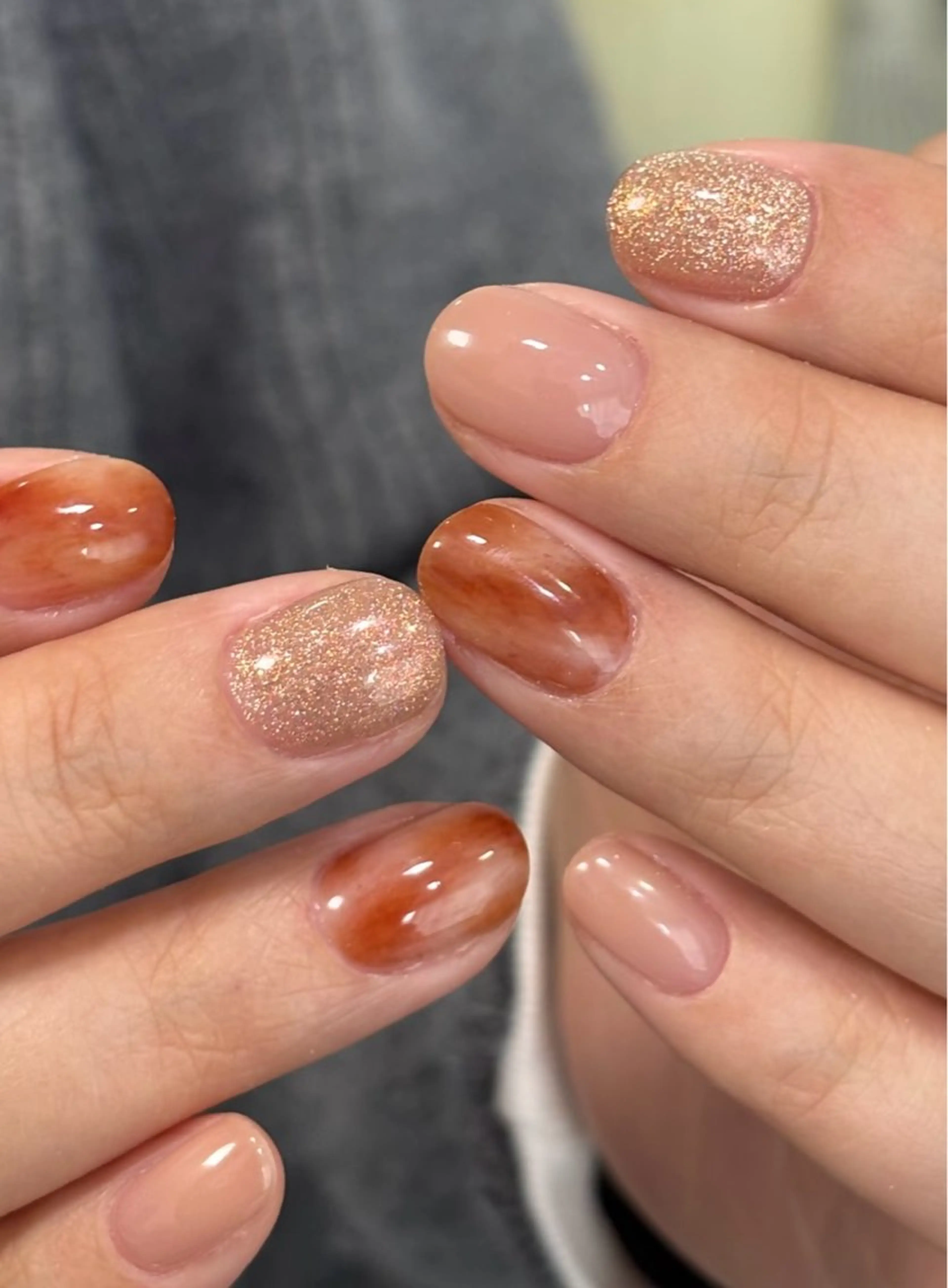 ネイル ハンドネイル ハンドケア Kaka_ パラジェル、長さだしのネイルデザイン