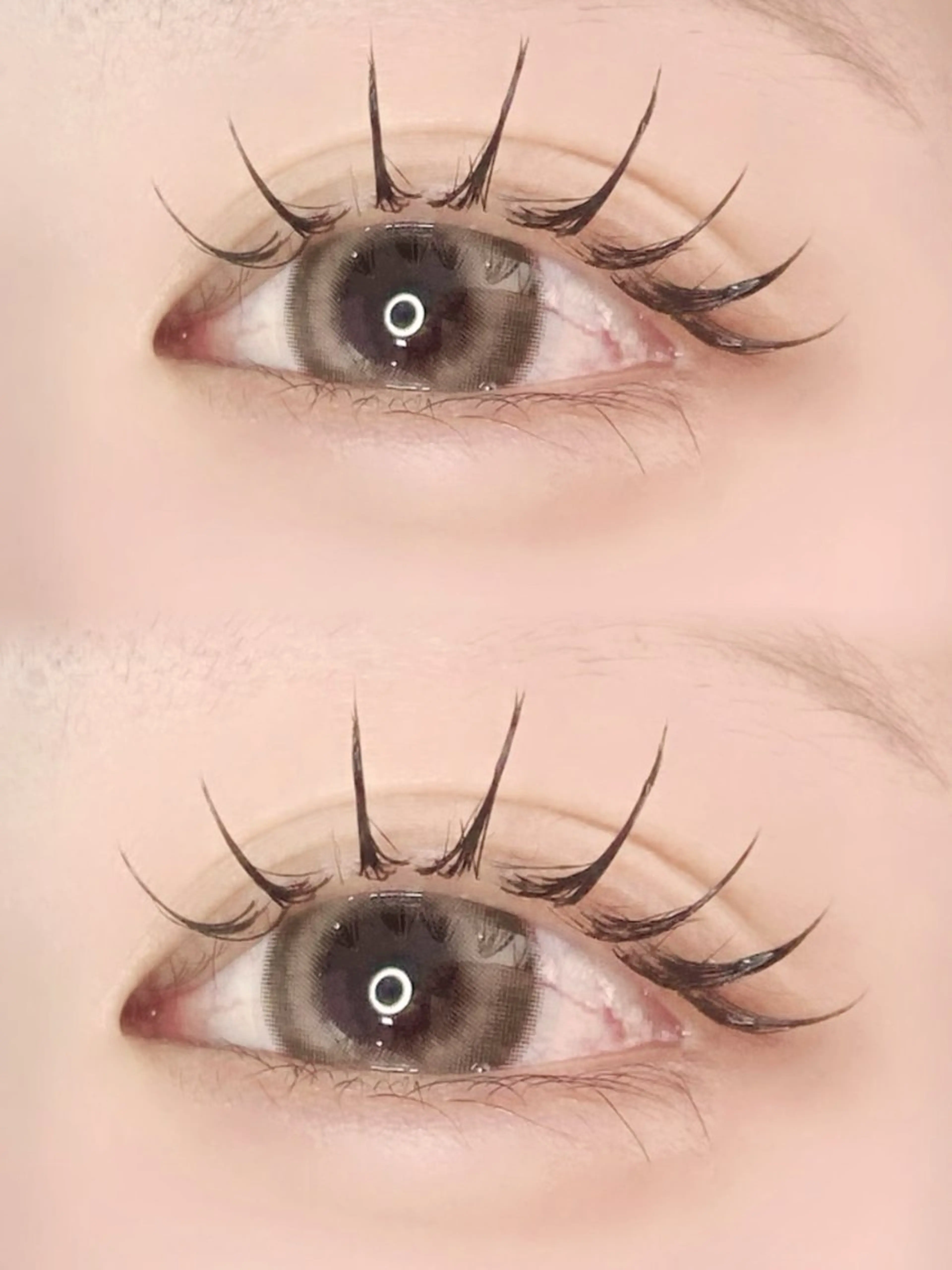 マツエク・マツパ Cカール キュート フラットラッシュ マツエク にしうち ななのマツエク・マツパデザイン