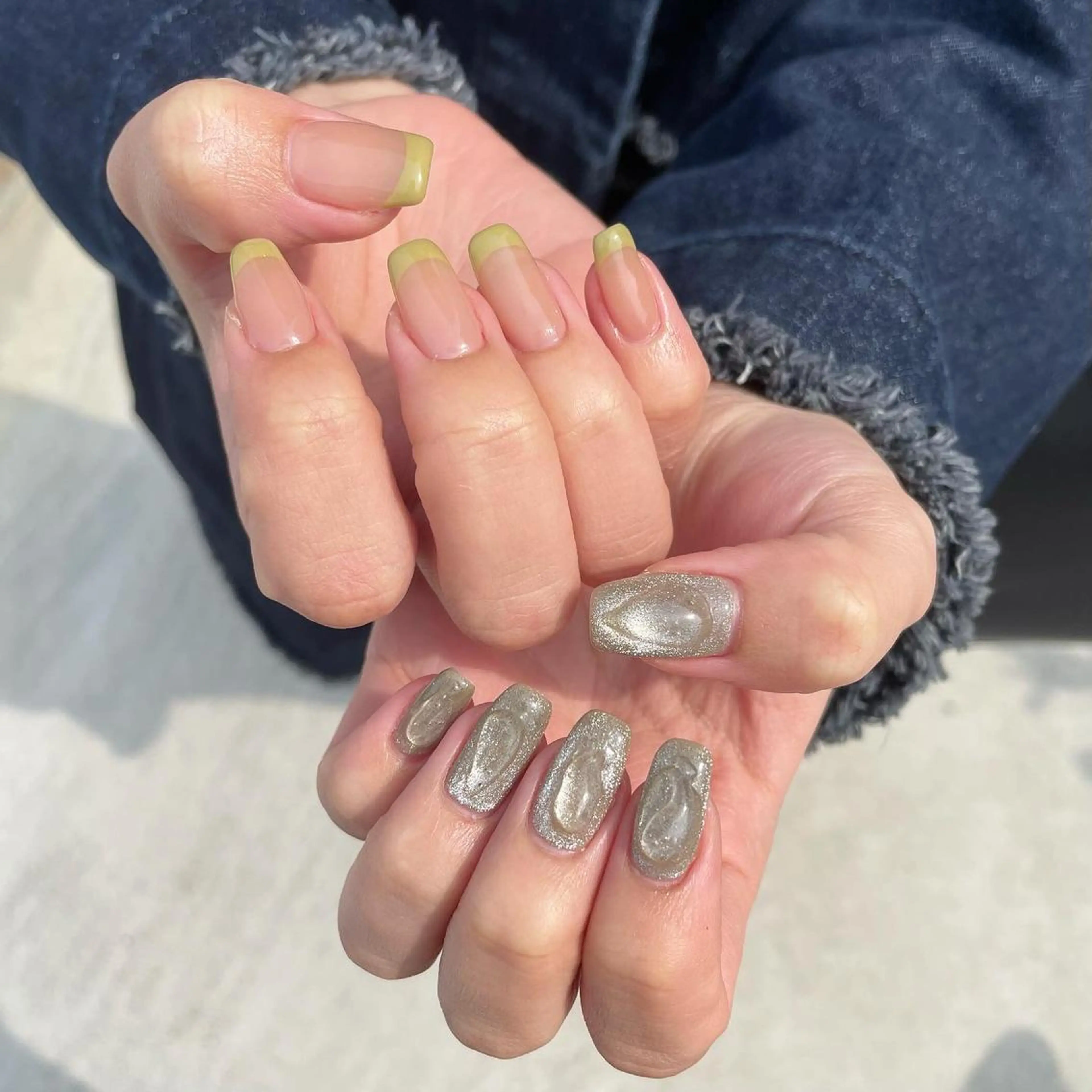 ネイル ハンドネイル Sea  nail by emaのネイルデザイン