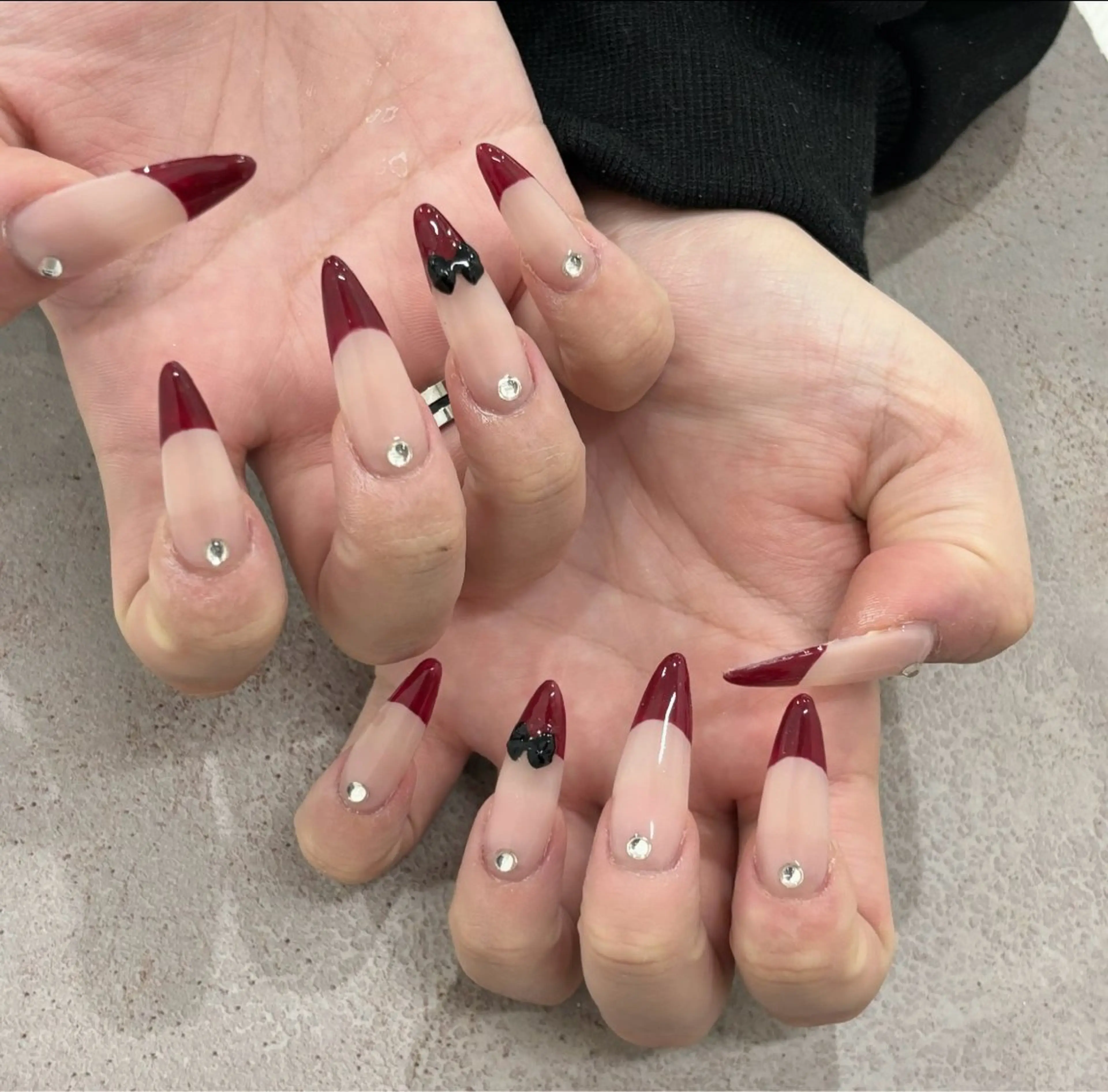 ネイル フレンチネイル ＿white所属・_white 上本町のネイルデザイン