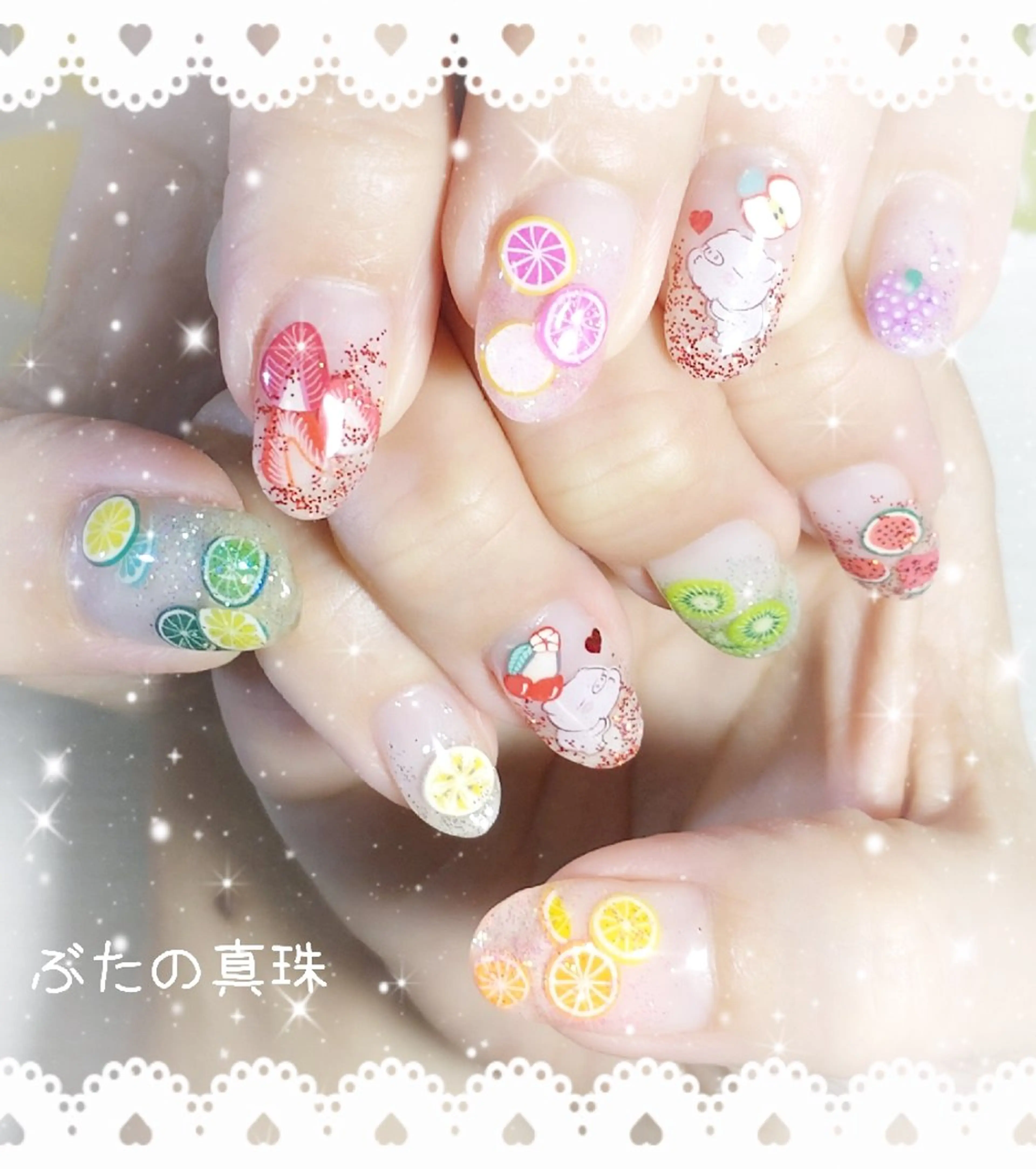 ネイル ハンドネイル 林 珠里のネイルデザイン