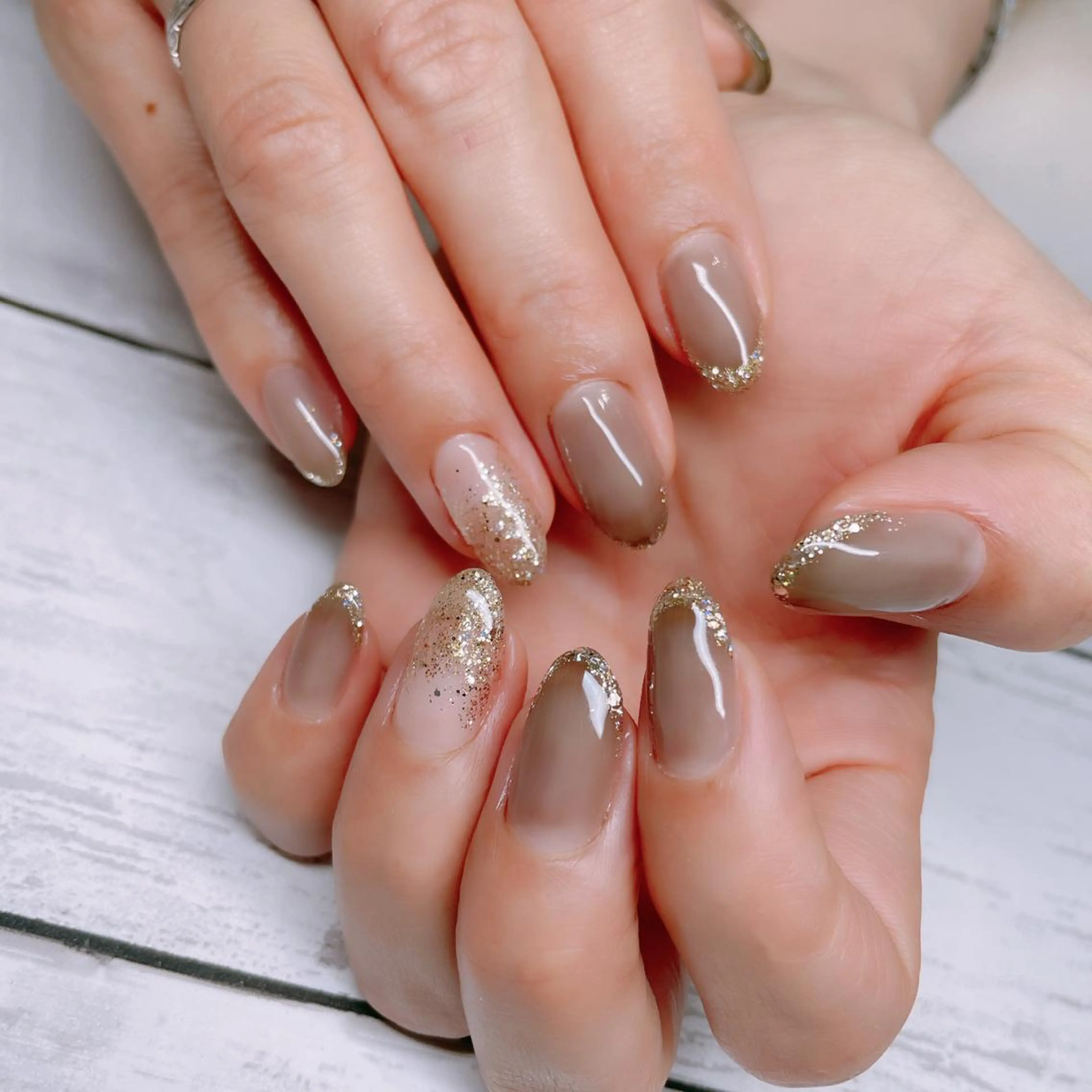 ミディアム Aim* 深爪・自爪育成専門店のネイルデザイン