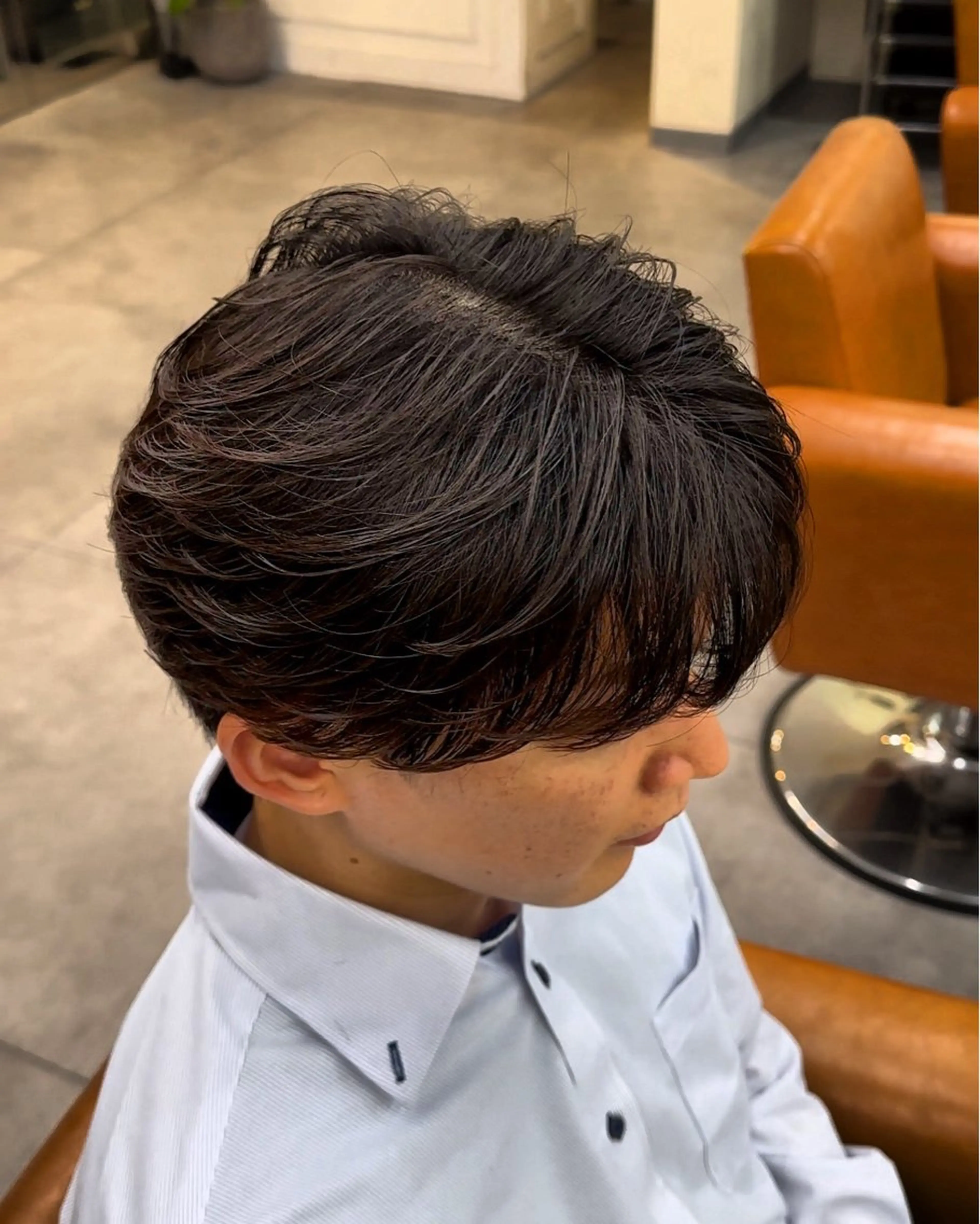 パーマ ヘアアレンジ メンズ カット パーマ 梅田/ツイスパ /短髪/田中崇奨のヘアスタイル