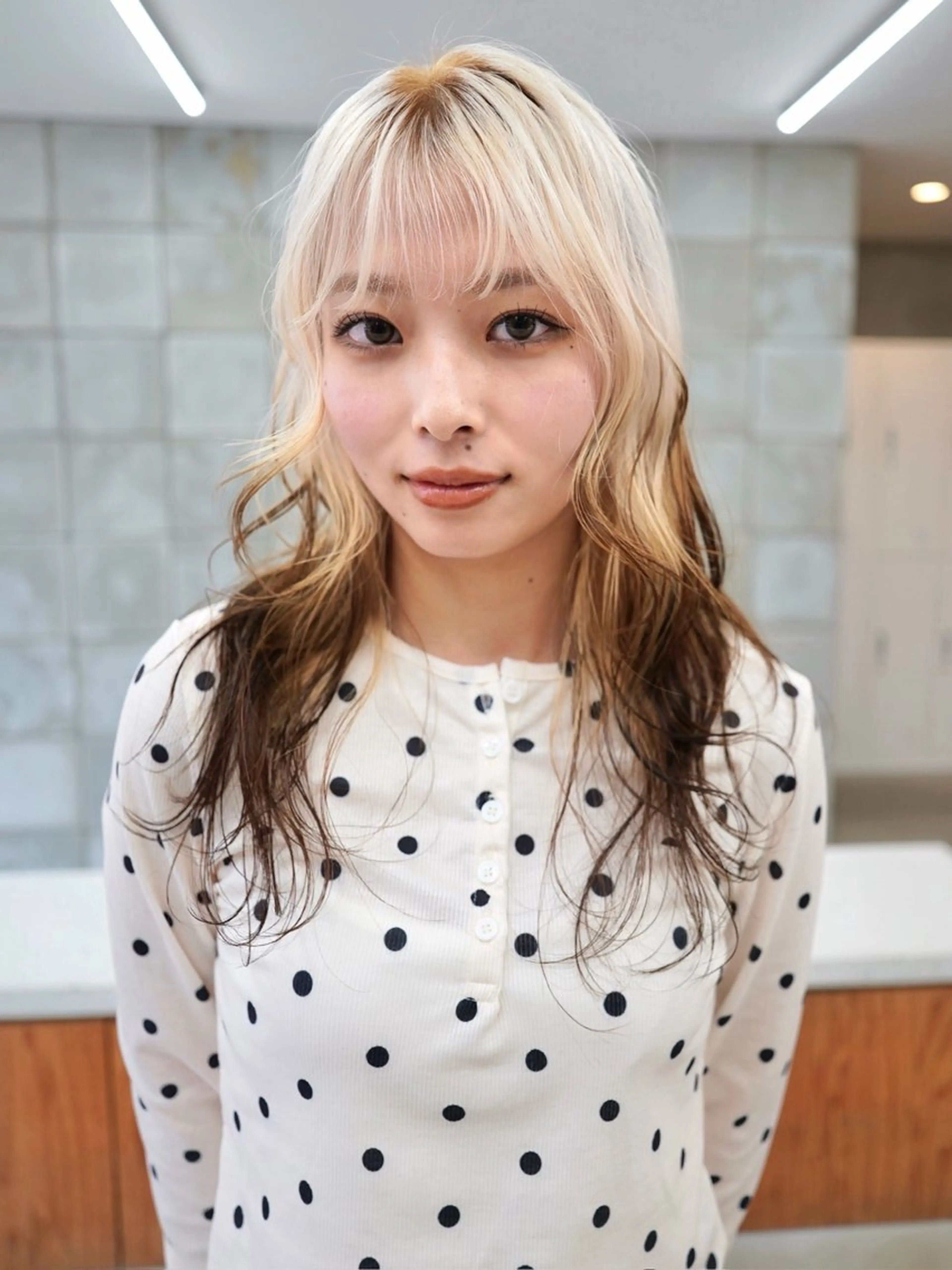 セミロング カラー カット ヘアカラー トリートメント ブリーチ/レイヤー Kaito🐩/栄のヘアスタイル