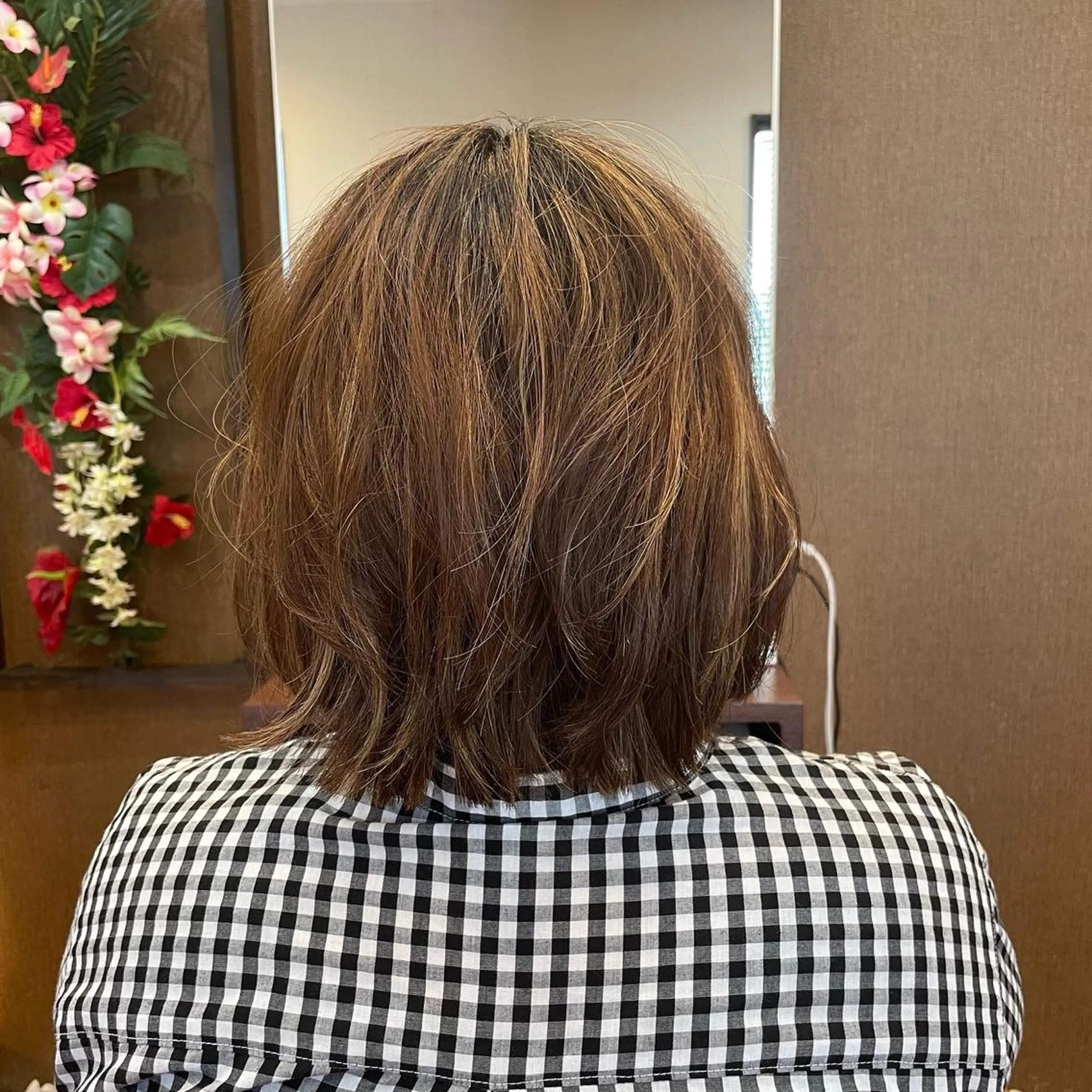 ミディアム パーマ miyuki AFLOATのヘアスタイル