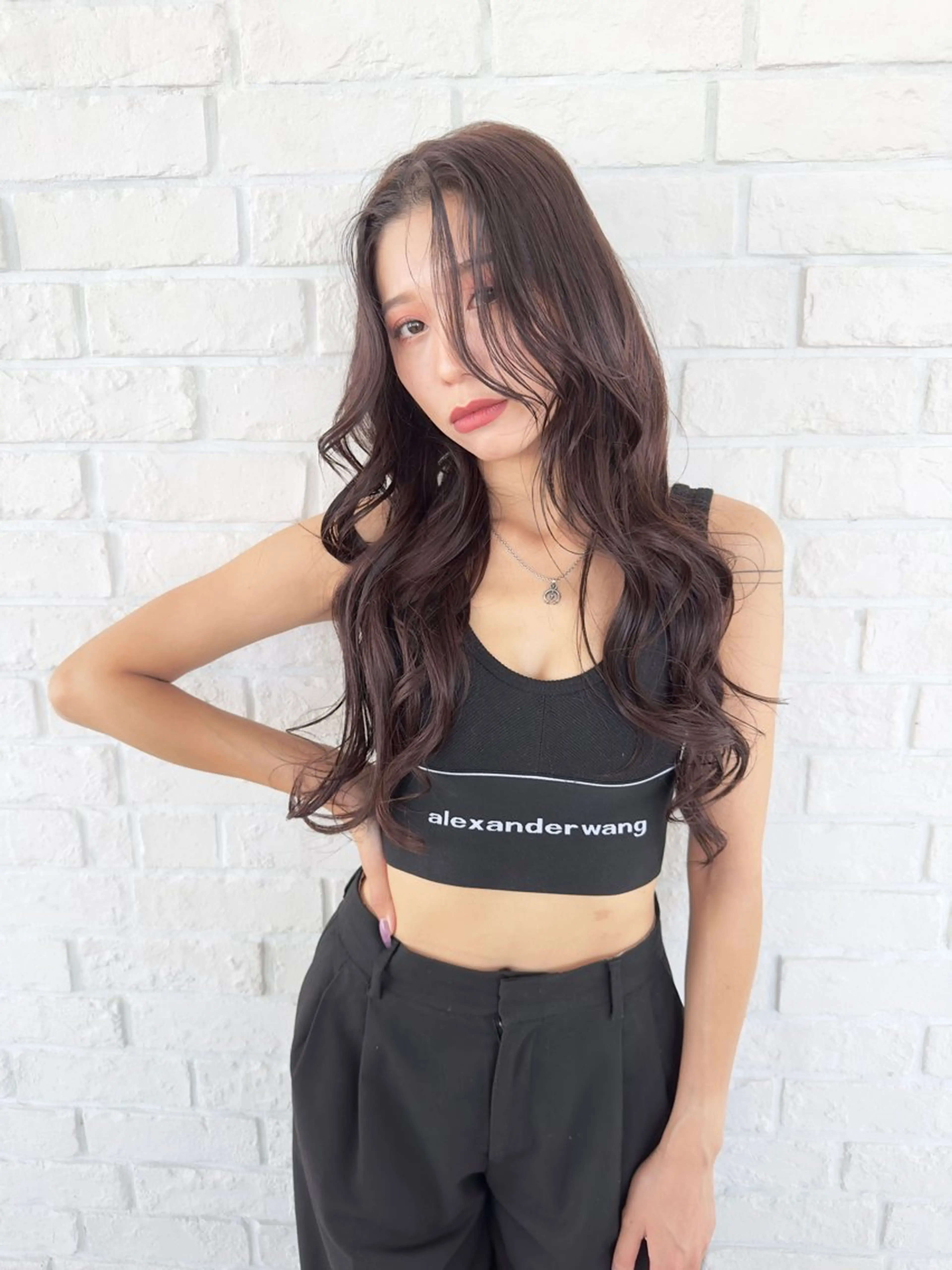 ロング カラー 似合わせスタイル 岡田勇哉のヘアスタイル