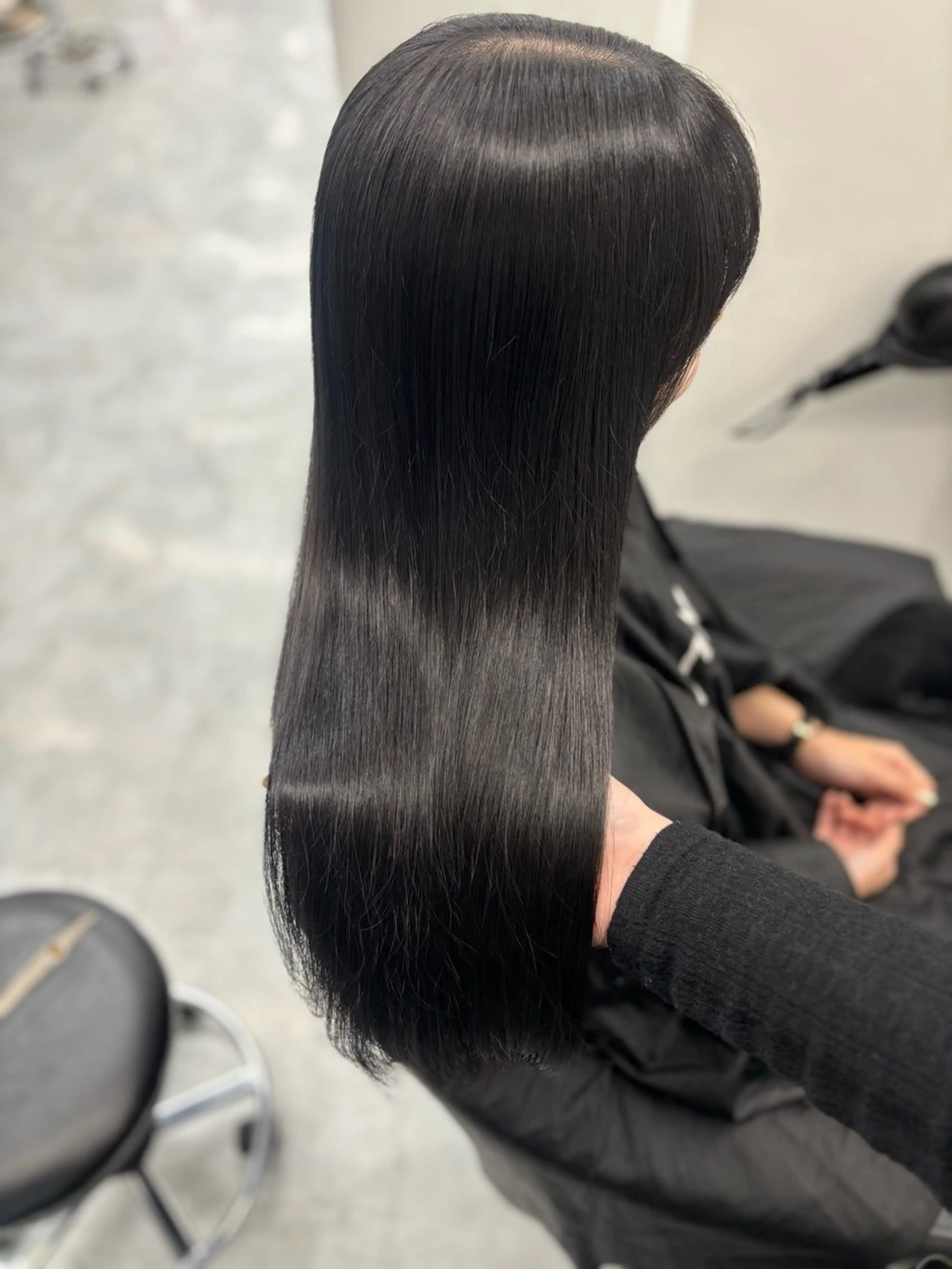 ロング カラー カット ヘアカラー 韓国風暗髪ヘア🤍 🫧MIREIのヘアスタイル