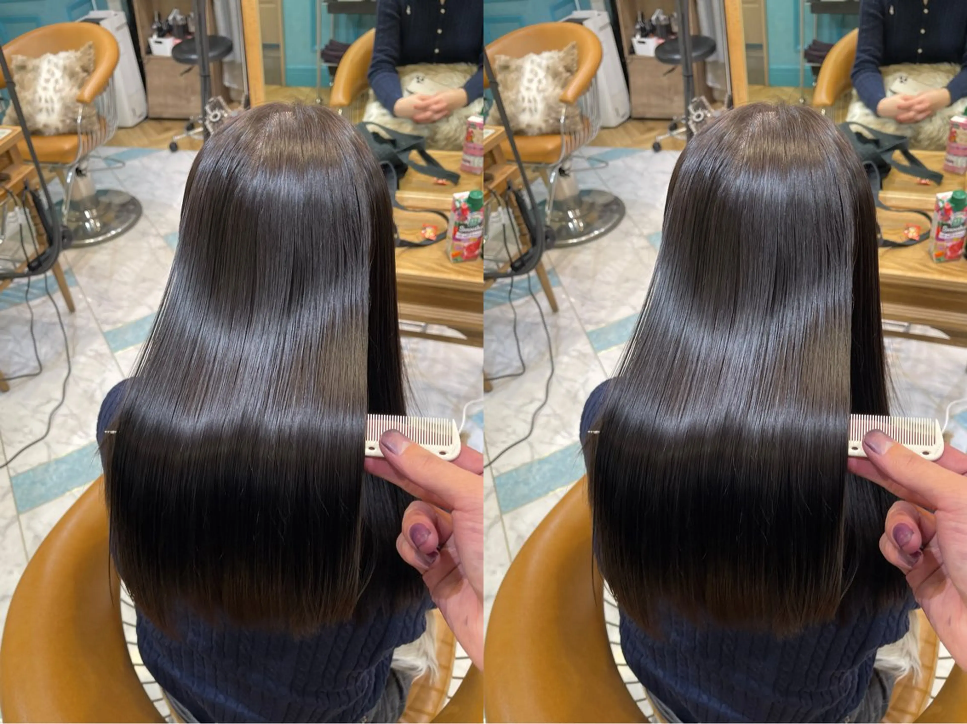 セミロング カット 縮毛矯正 トリートメント 池袋/ボブ/ボブ矯正 髪質改善/山本のヘアスタイル