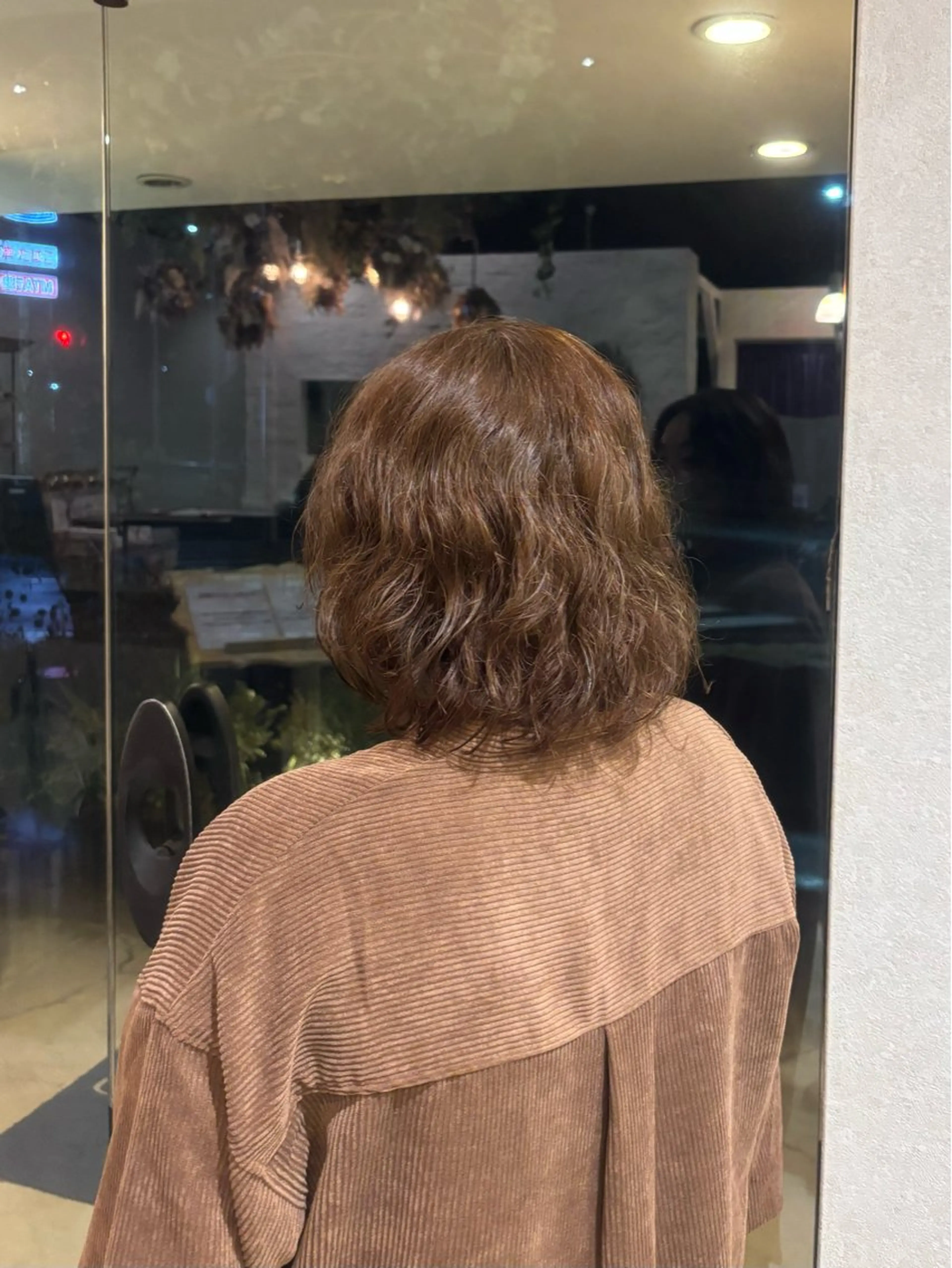 ミディアム くせ毛 Rudder 牛嶋のヘアスタイル