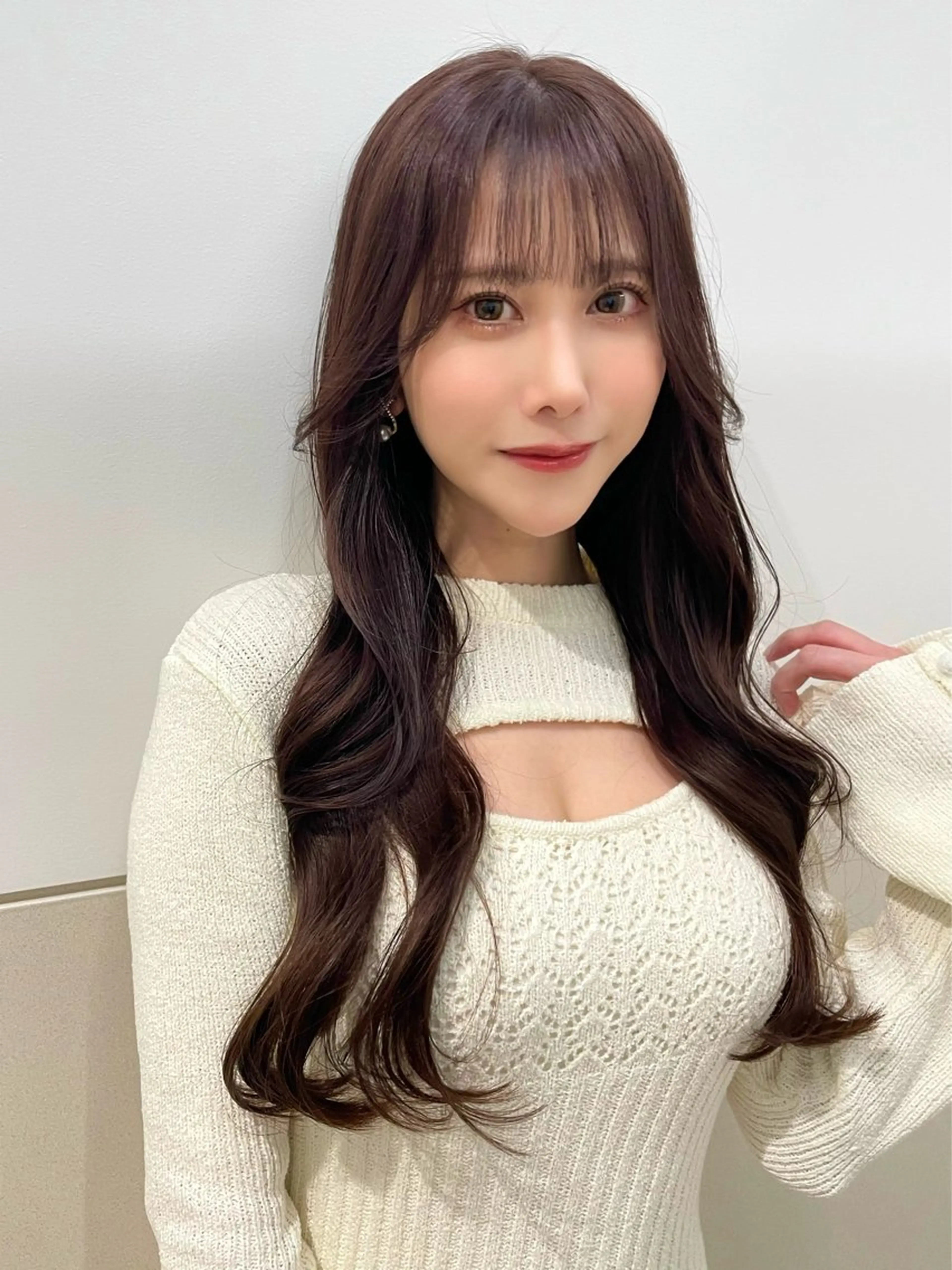 ロング カラー カット ヘアカラー トリートメント 韓国ヘア🤍顔周り/ 髪質改善✨/林遼一郎のヘアスタイル