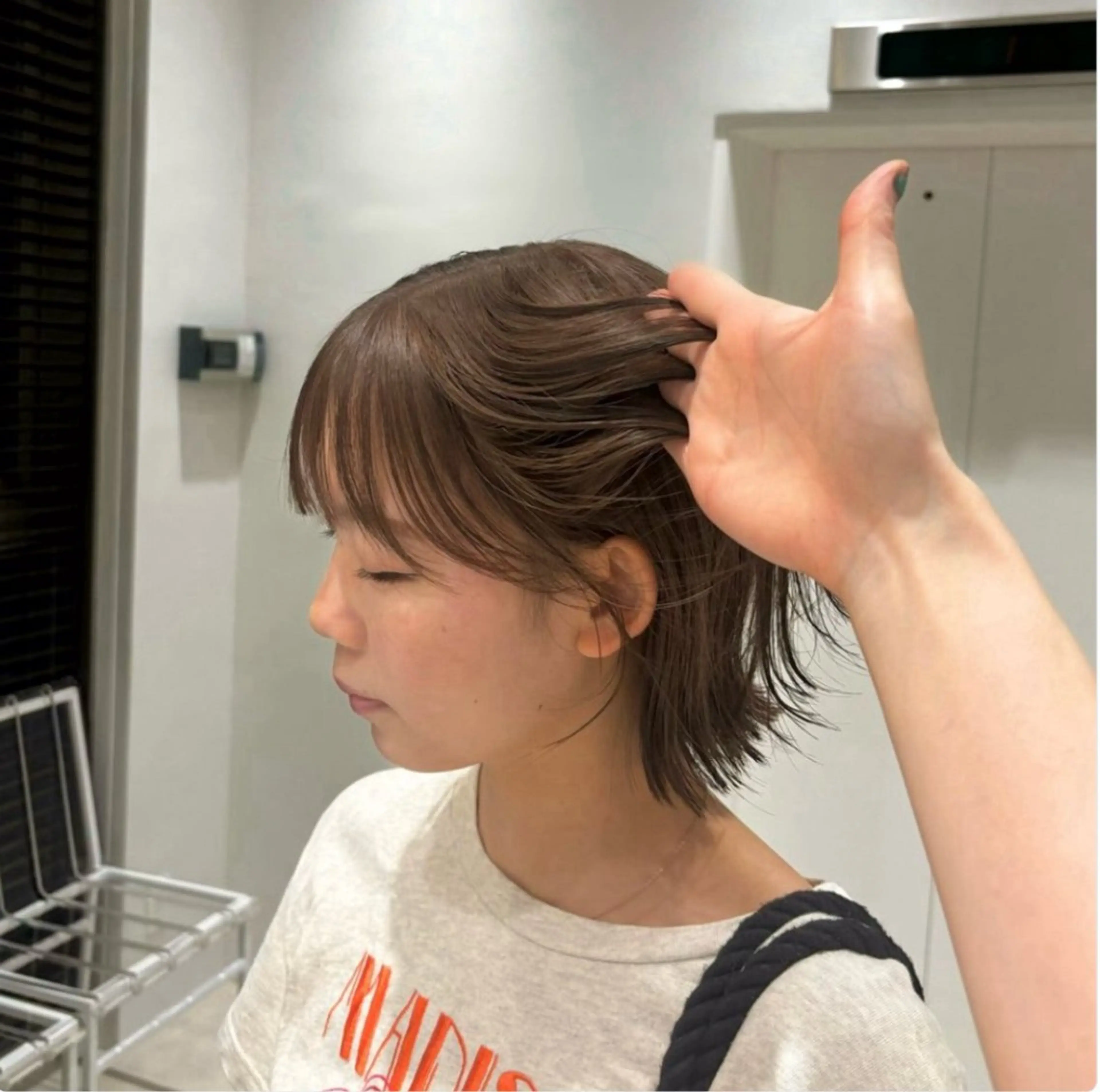 ミディアム カット ヘアカラー トリートメント 東京の技術を 京都で✂︎🕊️💖のヘアスタイル