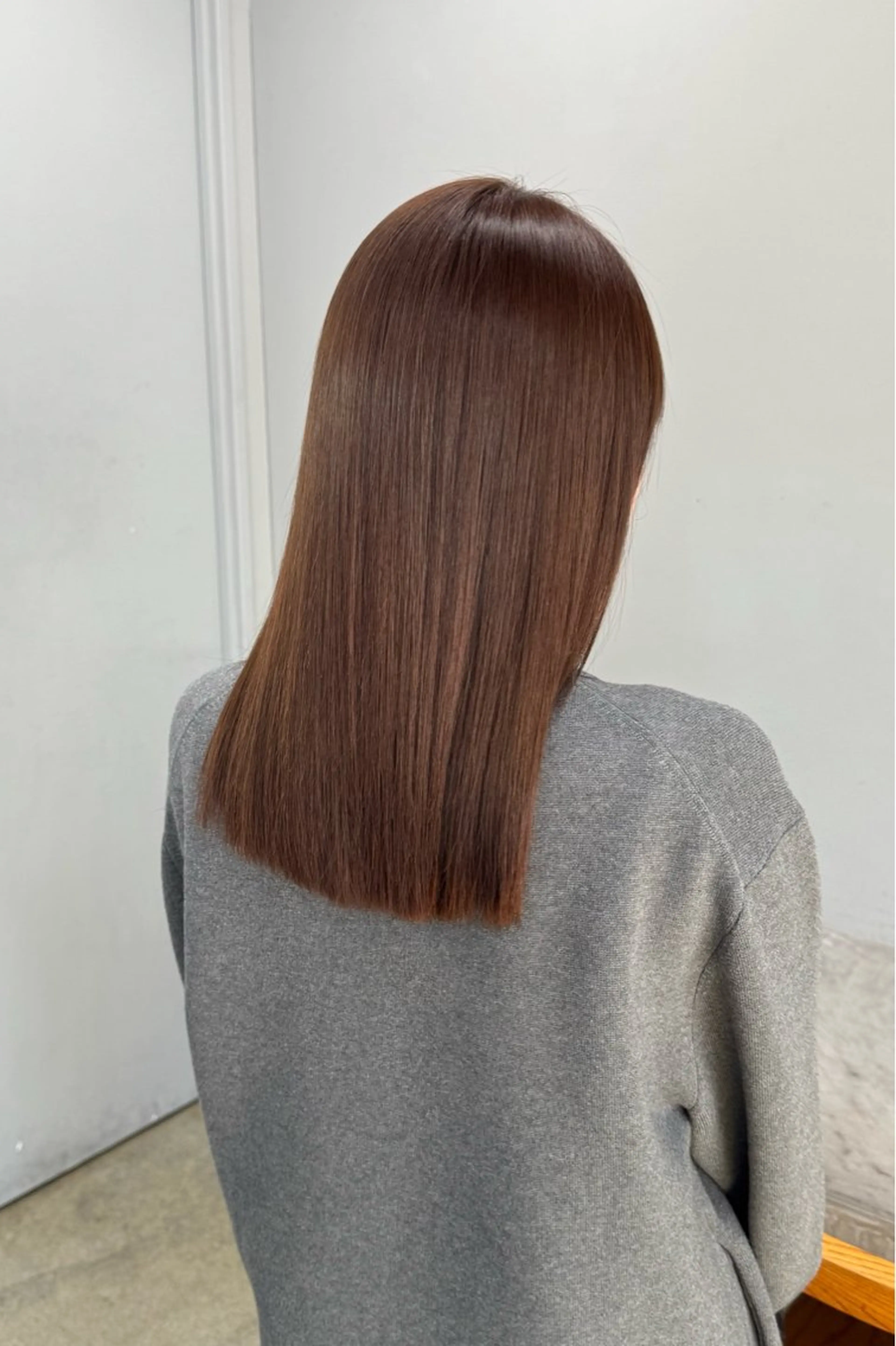 カラー ヘアカラー トリートメント maina/透明感 ベージュ/ブラウンのヘアスタイル