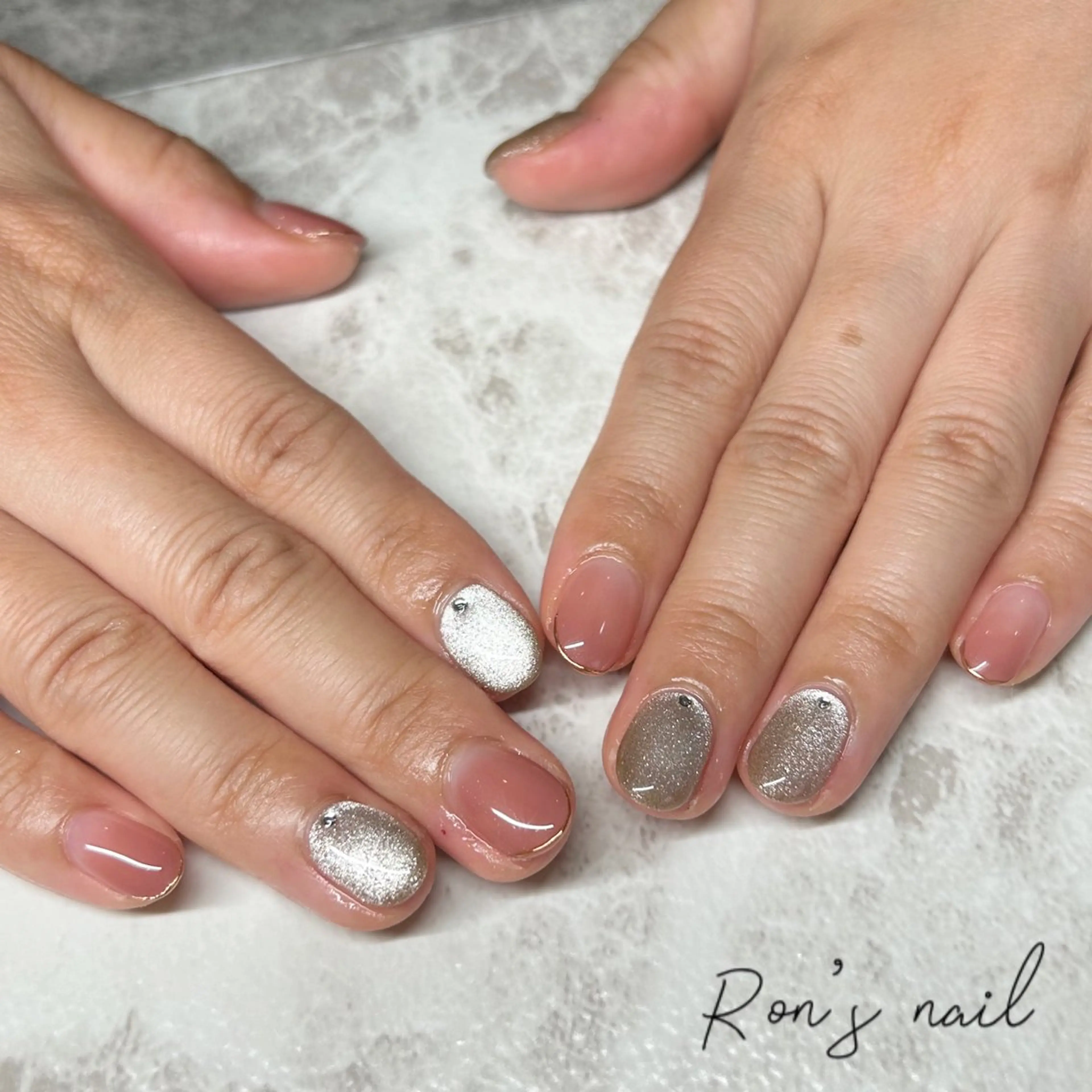 ネイル マグネットネイル Ron's nail 笹岡のネイルデザイン