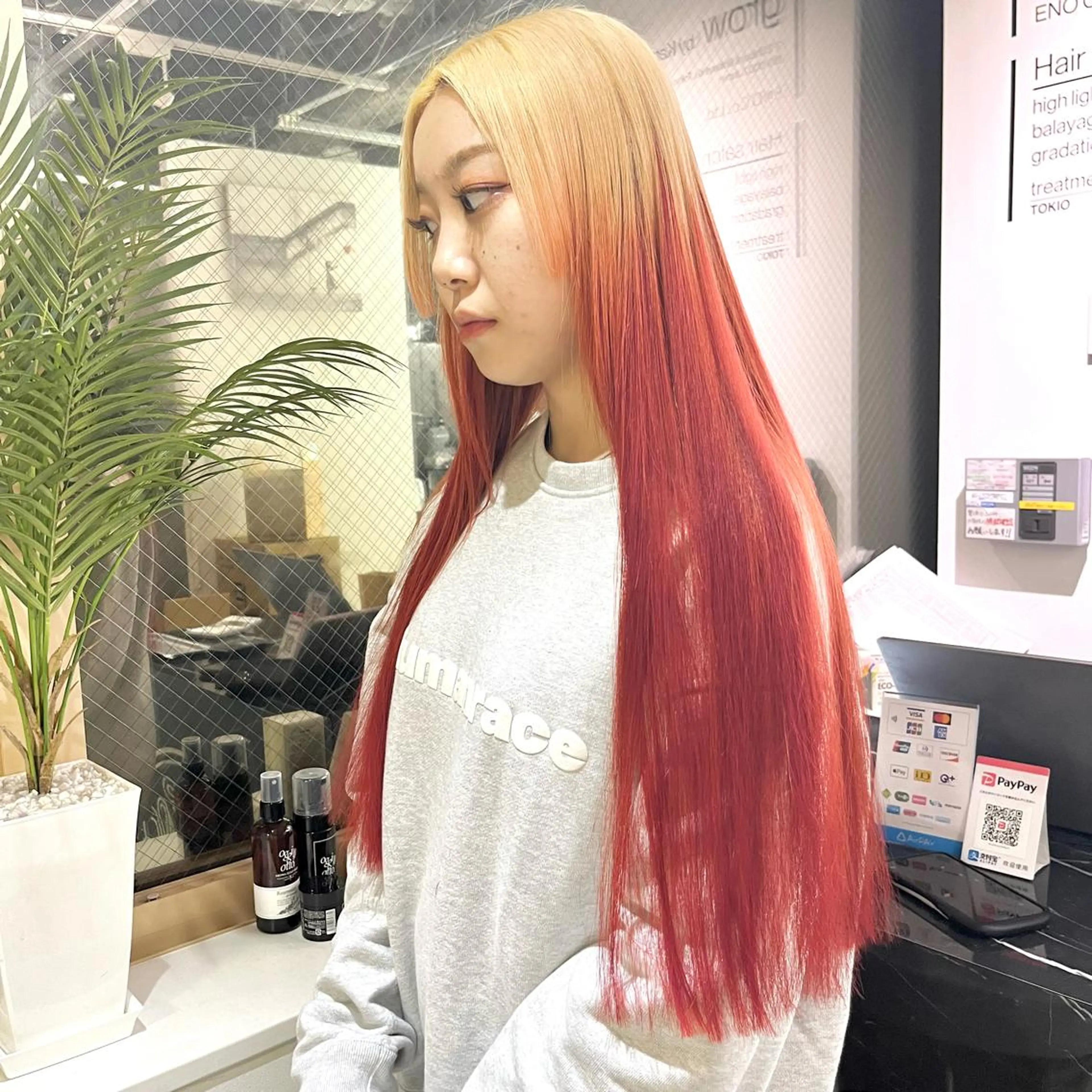 カラー カット ヘアカラー トリートメント エクステ ヘアセット 渋谷🎨ハイトーン/ 韓国/エクステ/レンのヘアスタイル