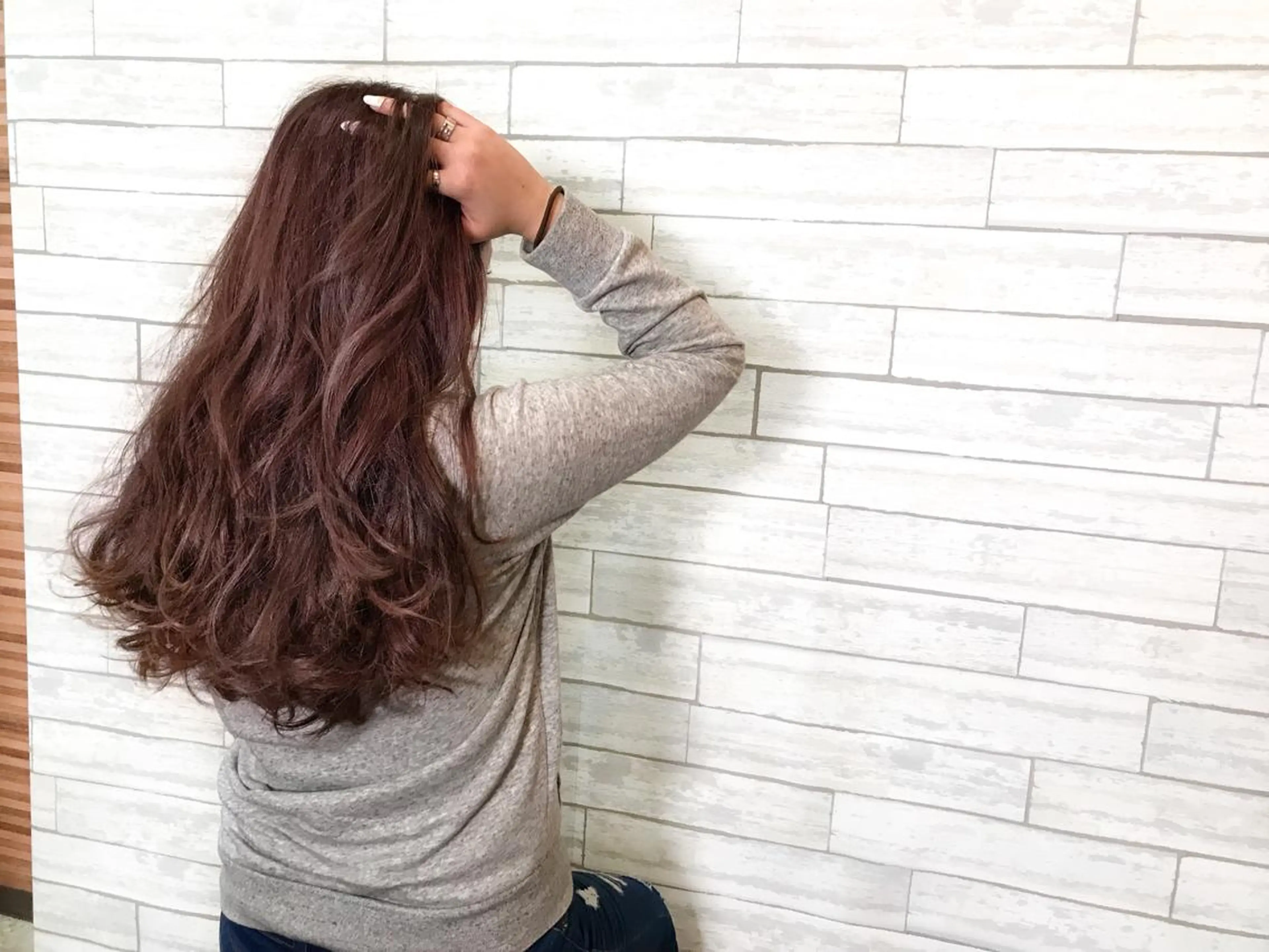 ロング カラー ヘアアレンジ マツエク・マツパ ピンクカラー カラーマツエク ANBEL所属・ANBEL代表 西尾裕樹のヘアスタイル