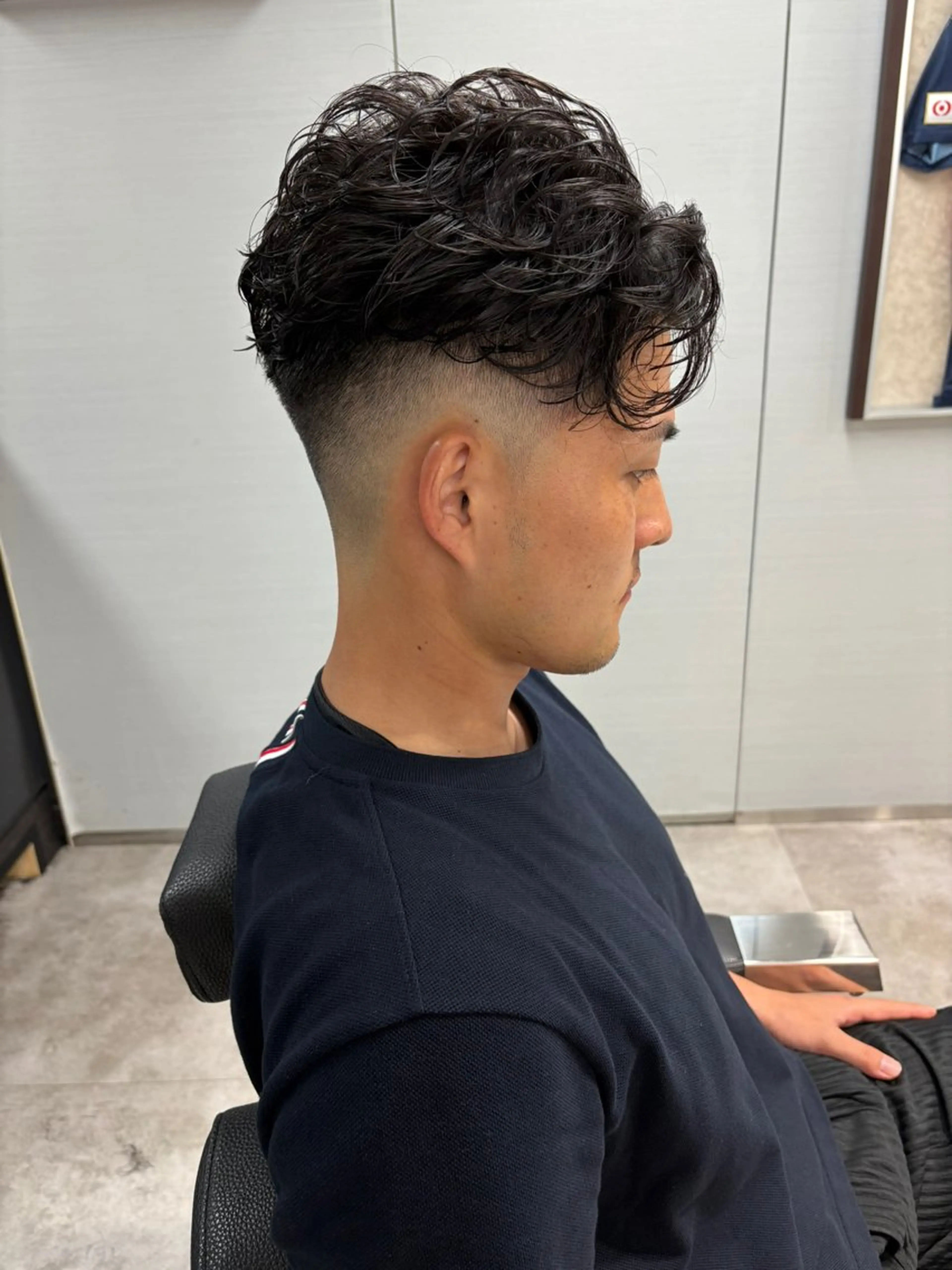 ショート パーマ メンズ カット パーマ INTRO SHIBUYA by Fi-Ne所属・💈メンズフェード 特化DAIYA💈のヘアスタイル