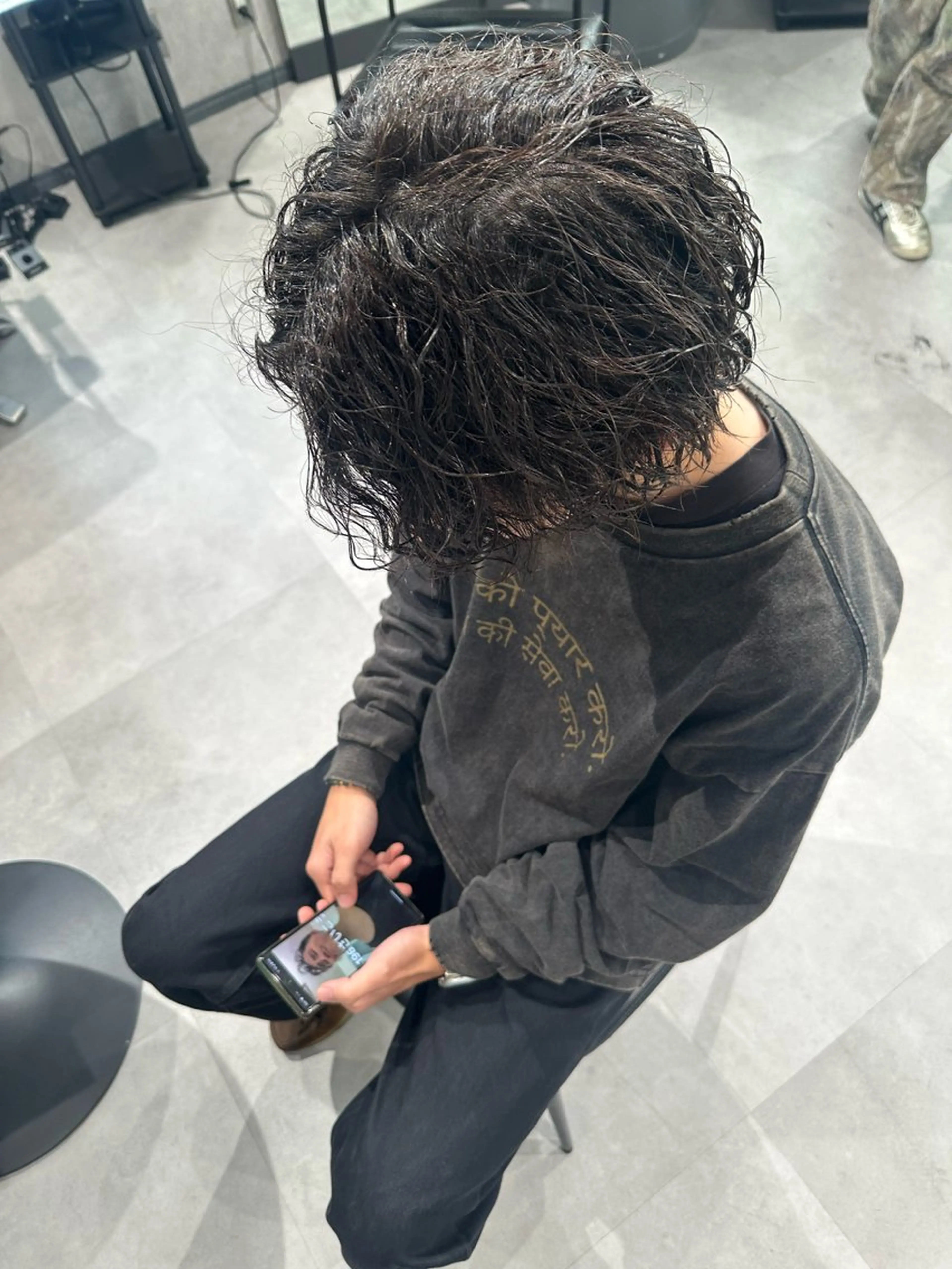 ショート パーマ ヘアアレンジ メンズ NEXT NEO所属・メンズヘア静岡 ✂︎Ryuheiのヘアスタイル