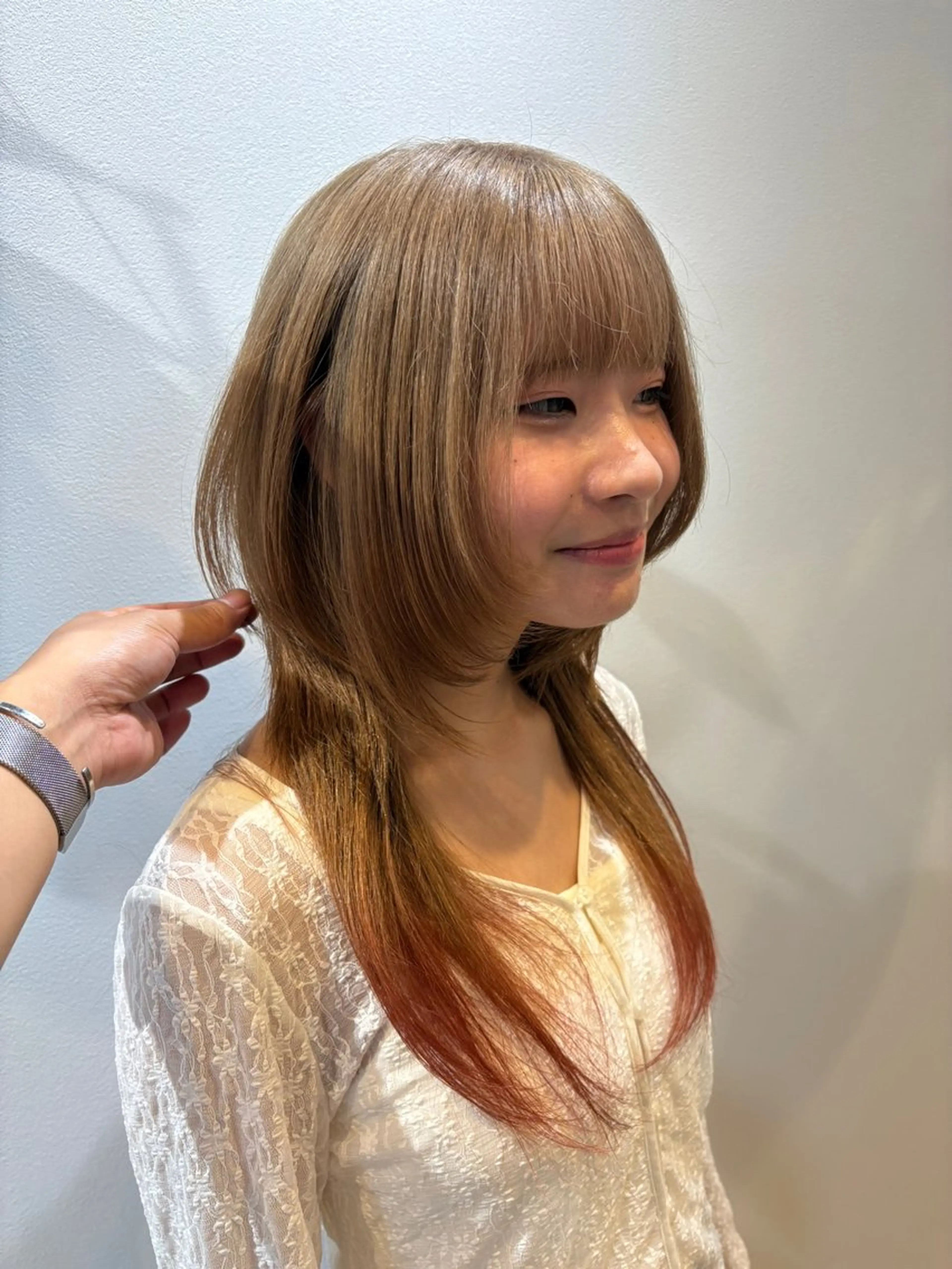 ロング ウルフカット カット ヘアカラー トリートメント ショート/レイヤー/ ボブ/安本和史のヘアスタイル