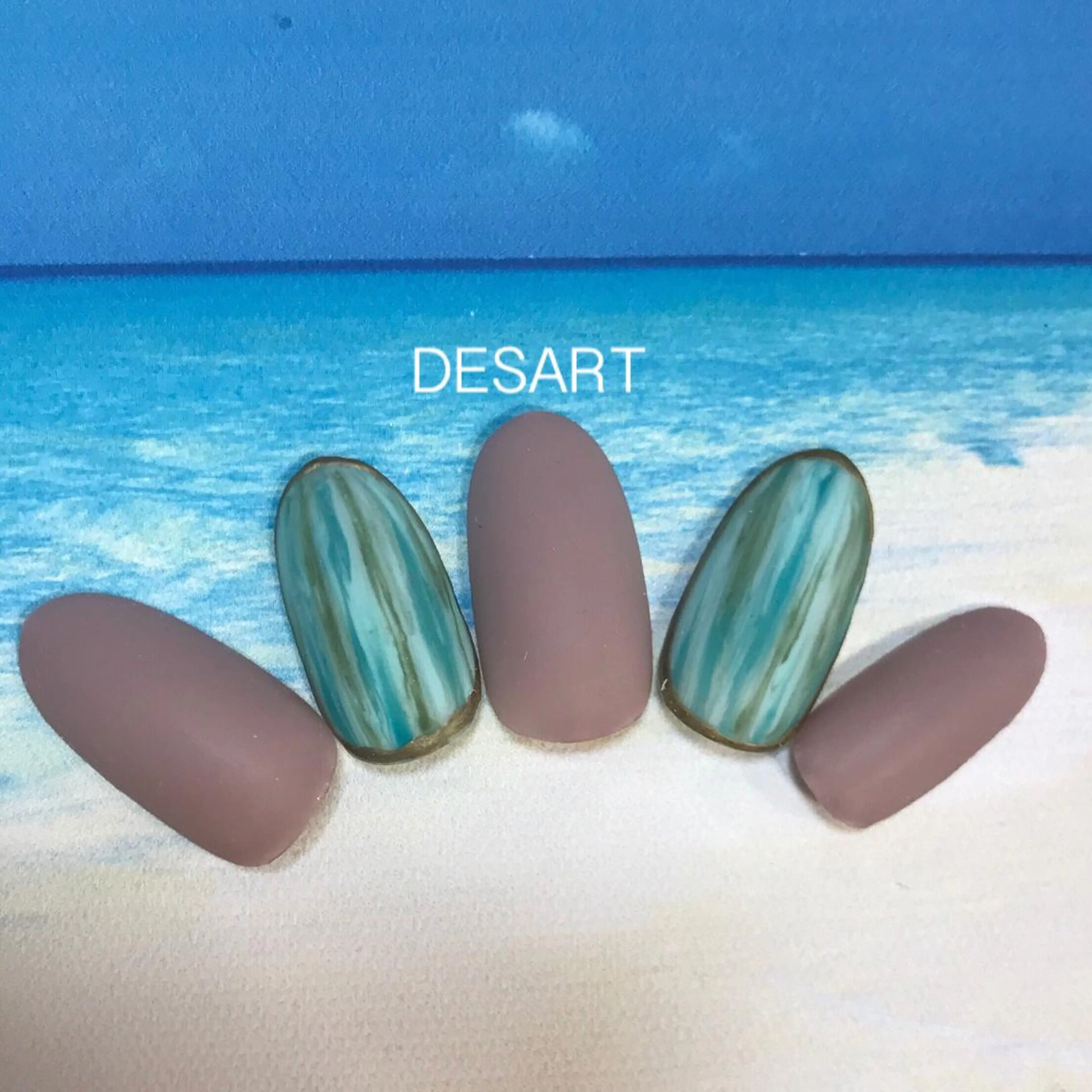 ネイル 大理石ネイル(マーブル) マットネイル ”salon" そりまちゆうこのネイルデザイン