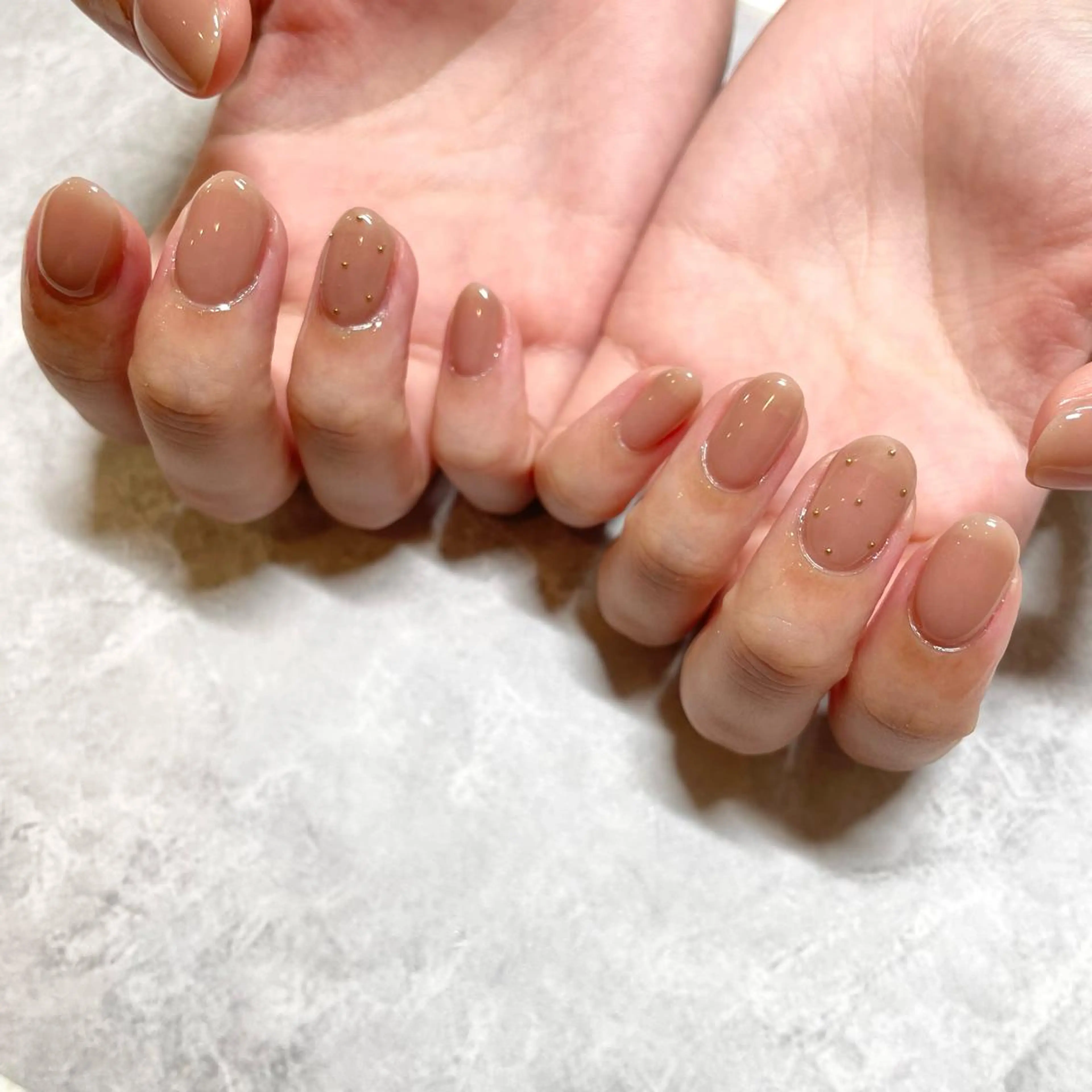 ネイル オフィスネイル ハンドネイル 大山 楓花のネイルデザイン