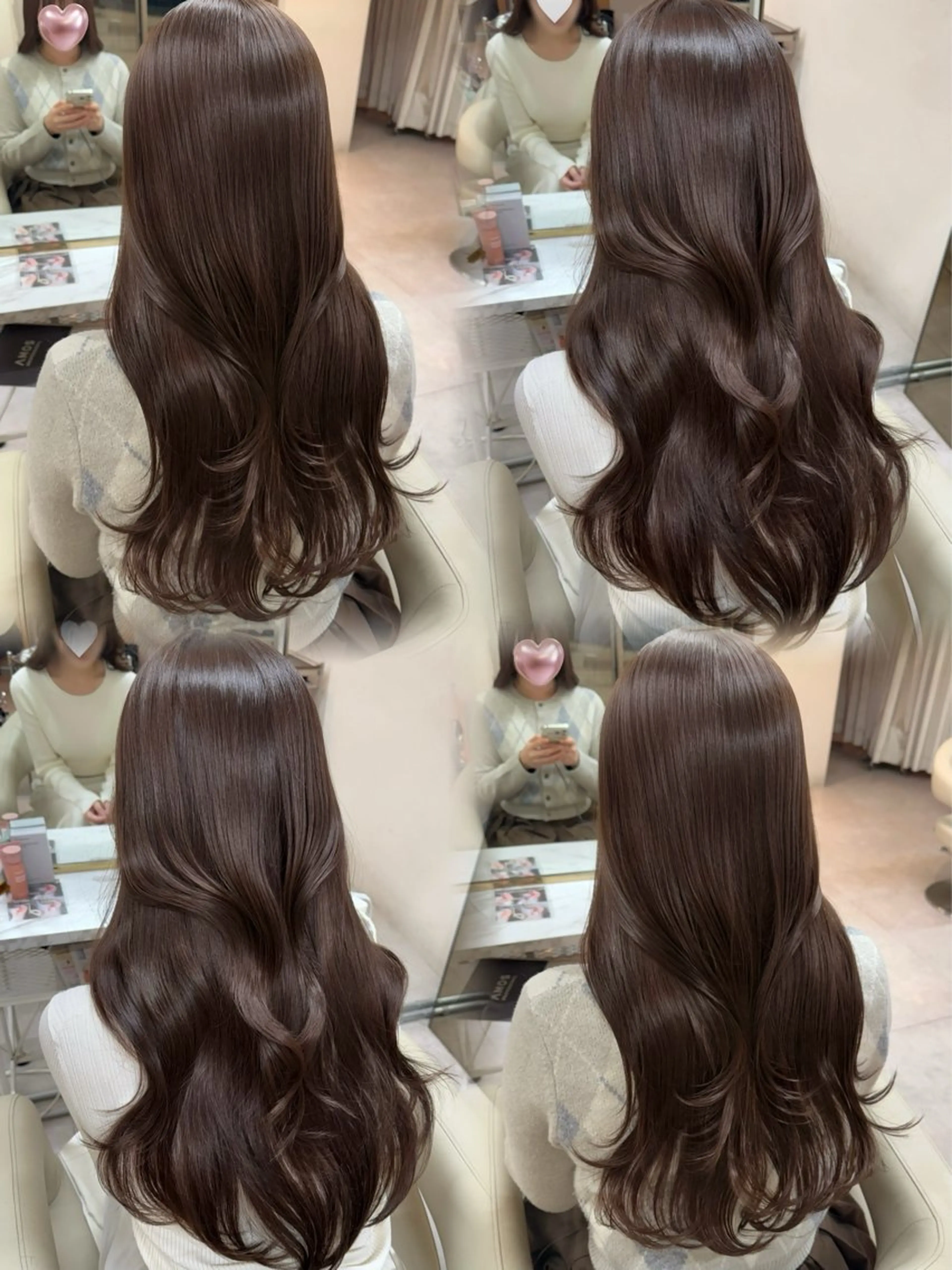 ロング カラー カット ヘアカラー トリートメント ♡韓国/レイヤー カット/Ayana♡のヘアスタイル