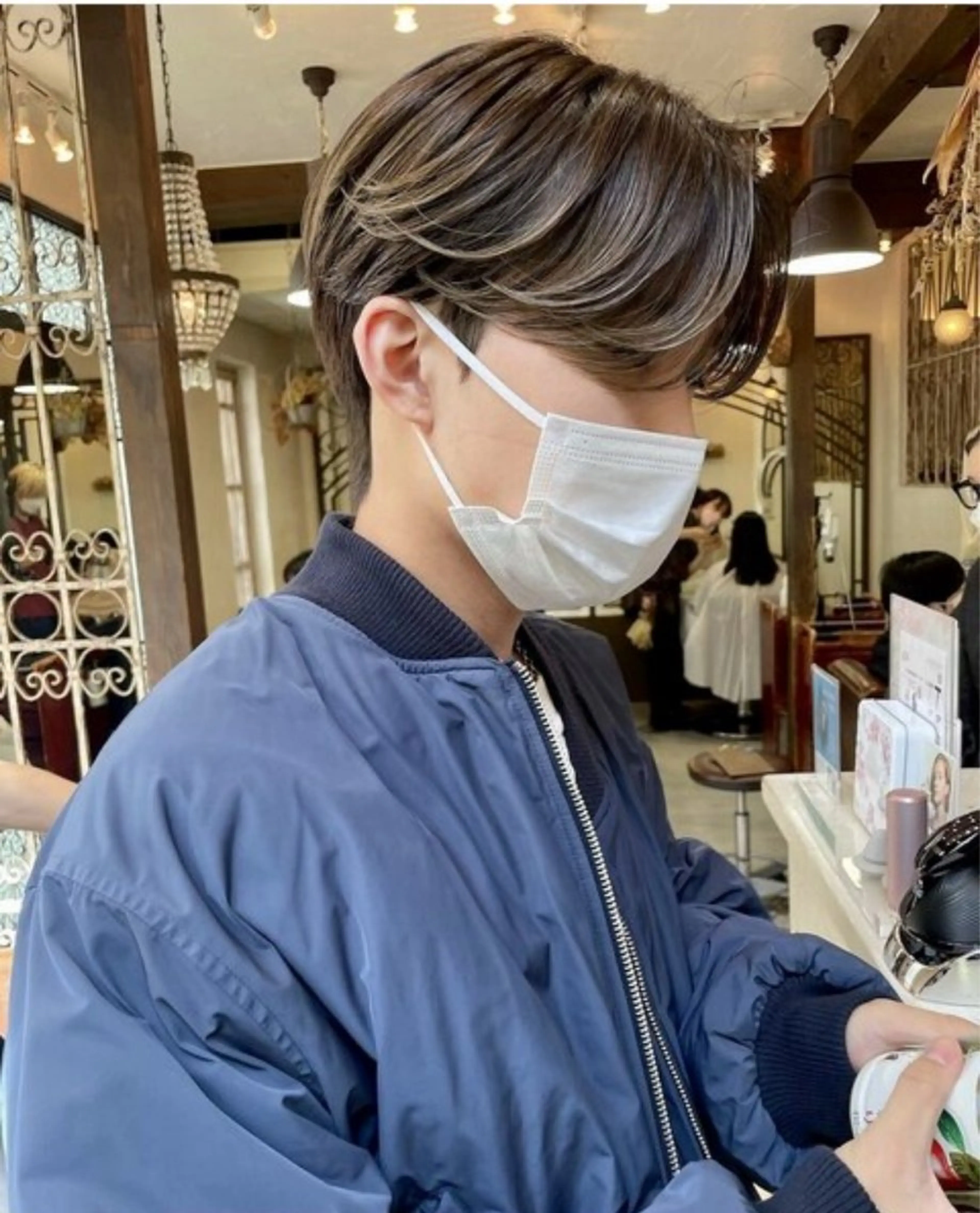 パーマ カット パーマ メンズパーマ✨️/ 縮毛カラー🫧あきはのヘアスタイル