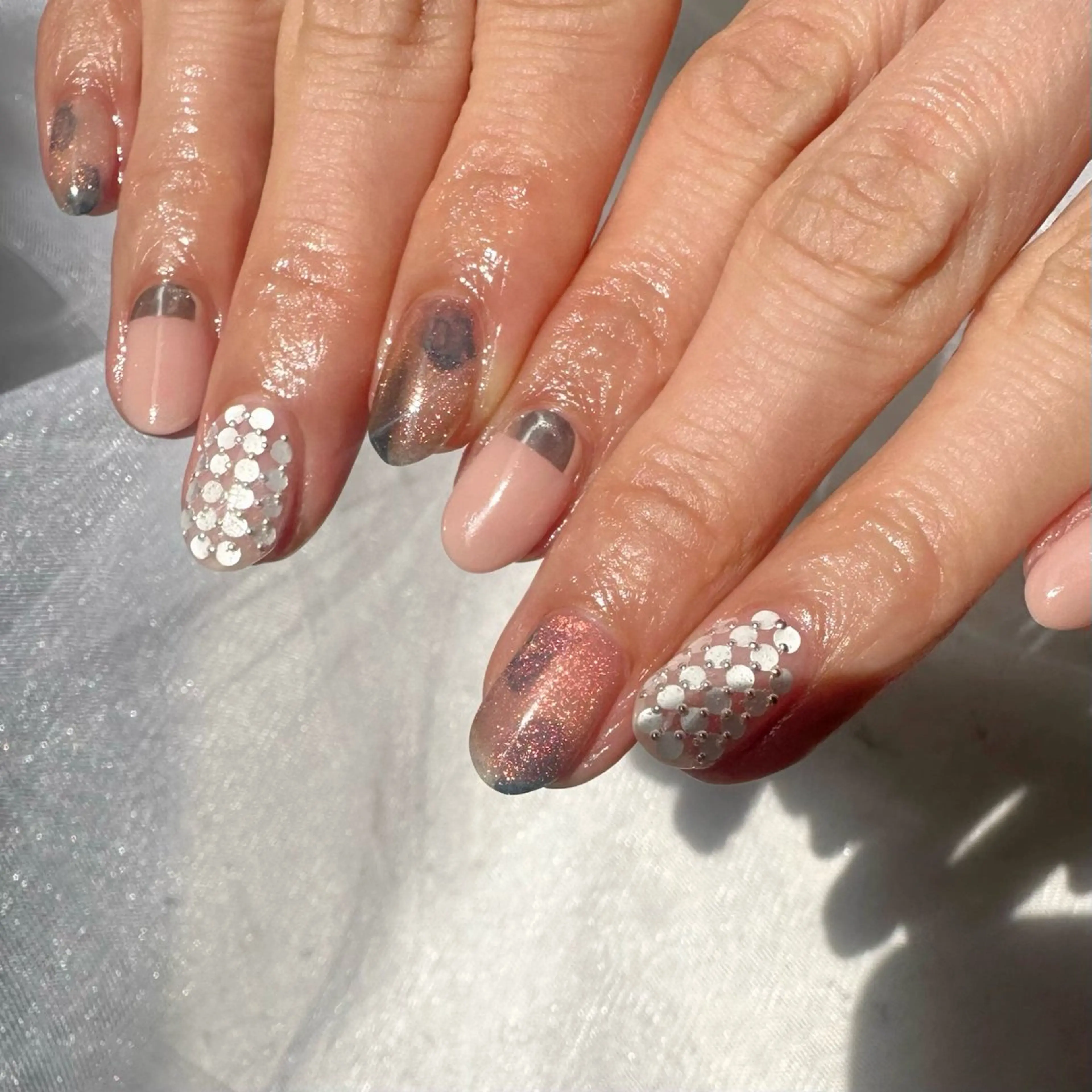 ネイル アートネイル クリアネイル ホログラムネイル 氷ネイル・うるうるネイル 韓国ネイル 🪞KAPE NAIL 🪞のネイルデザイン