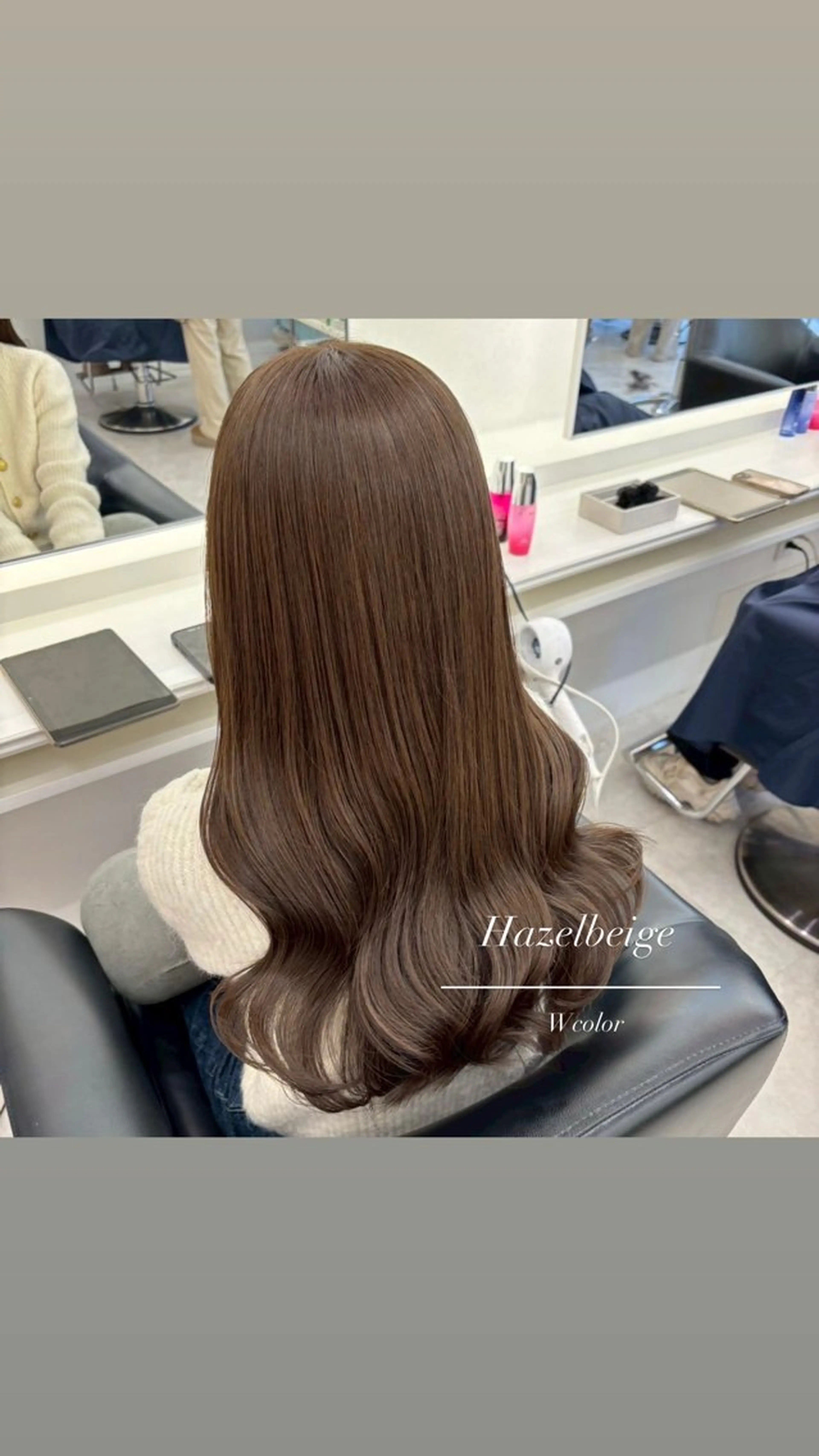 ミディアム カラー ヘアカラー ParveMix 🩶🫧入江 香名のヘアスタイル