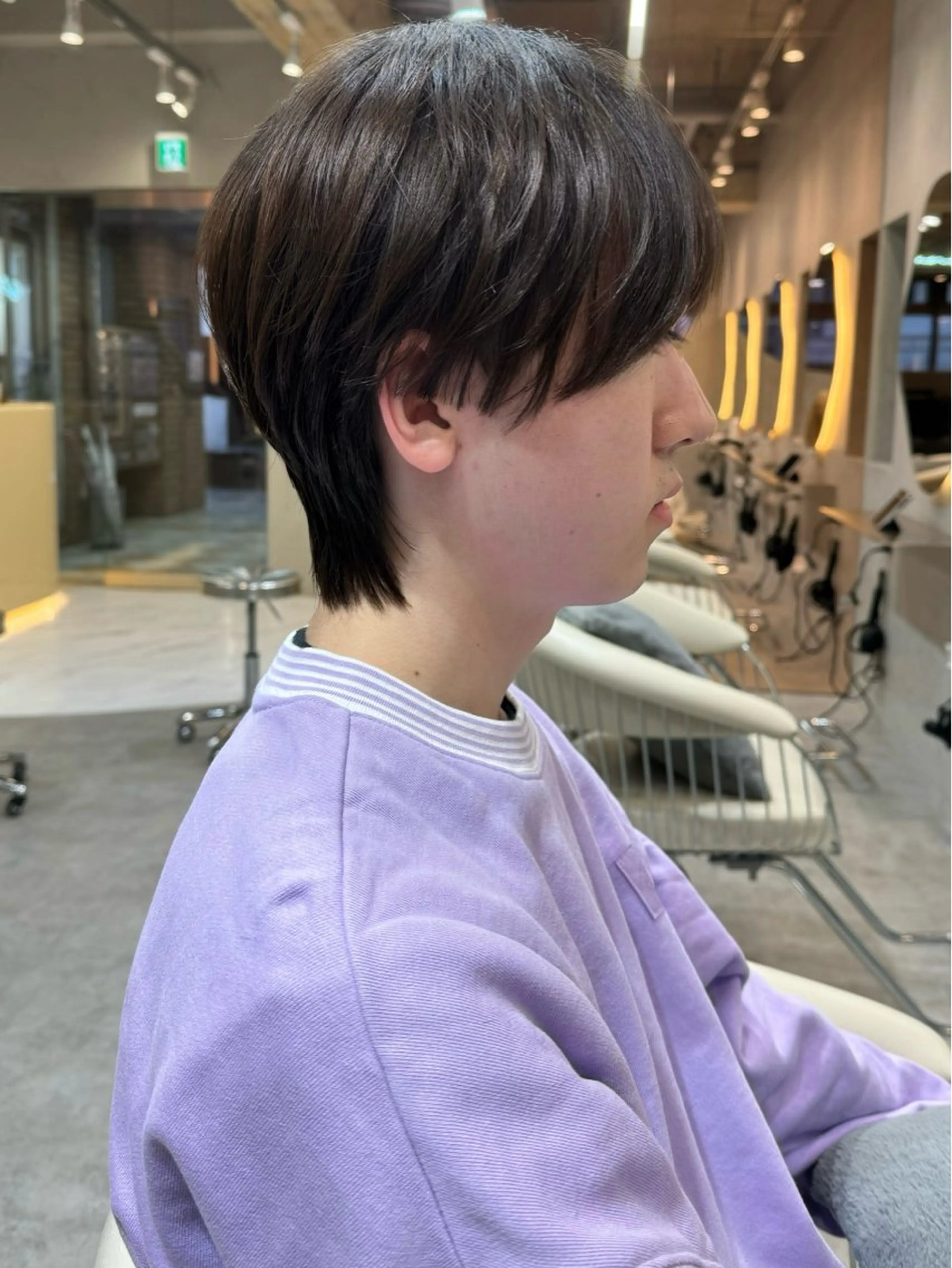 ショート カラー メンズ マッシュ シースルーマッシュ カット ヘアカラー 🔶似合わせセンター パート/ヤス🔶のヘアスタイル