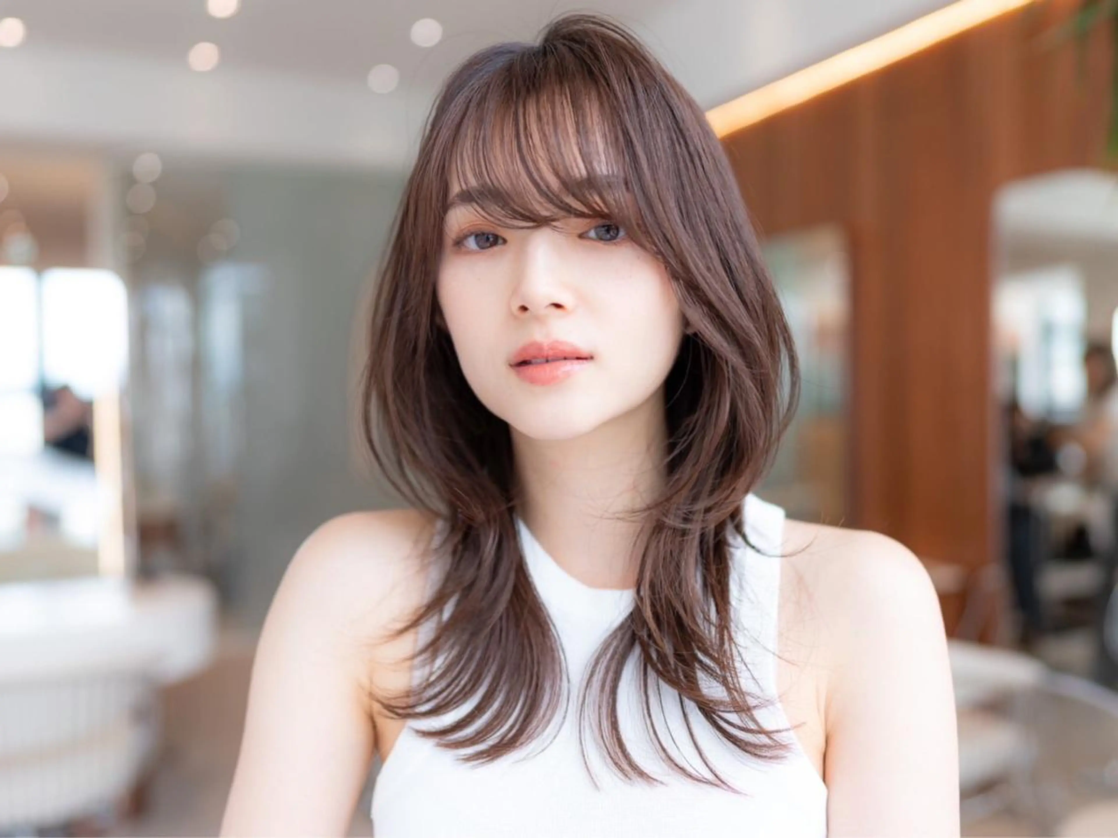 ミディアム カラー カット ヘアカラー トリートメント 🉐レイヤー/塩見 弘樹🉐渋谷のヘアスタイル